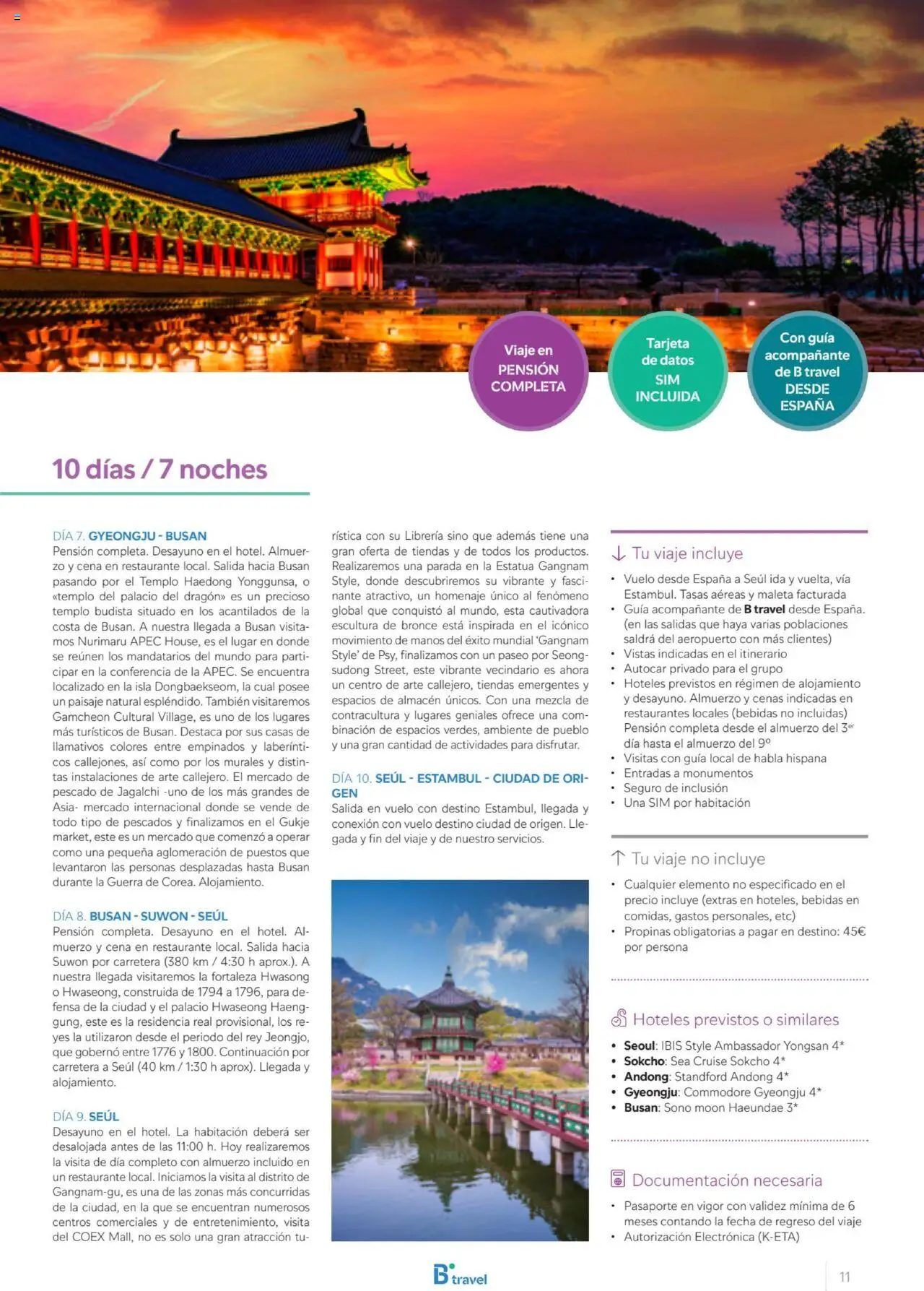 B the travel brand Viajeros Expertos Internacional 2026 │ válido desde el 03/10/2025 | Página: 11 | Productos: Maleta, Pescado, Bebidas