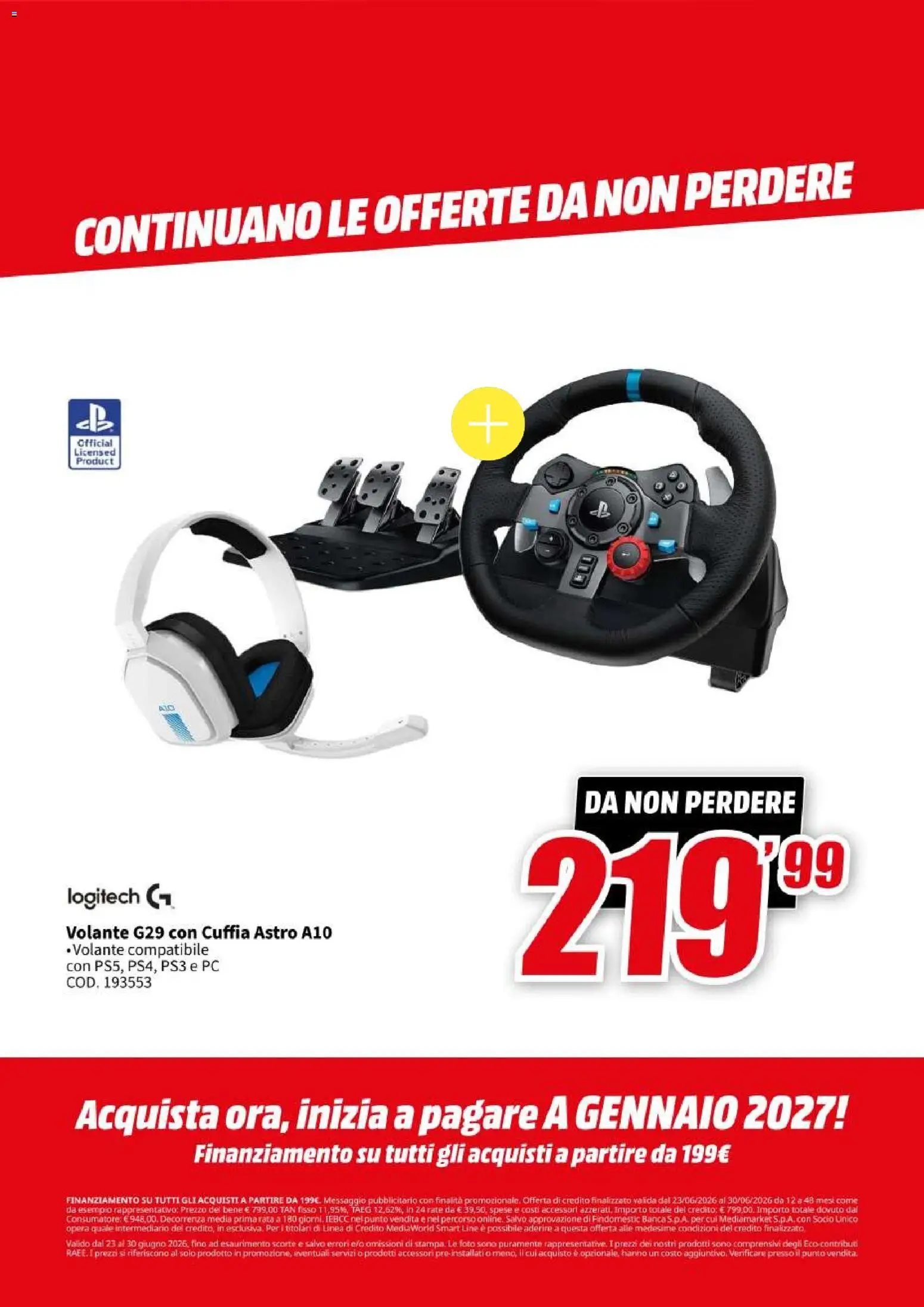 Volantino Media World del 23/06/2026 | Pagina: 33 | Prodotti: PC