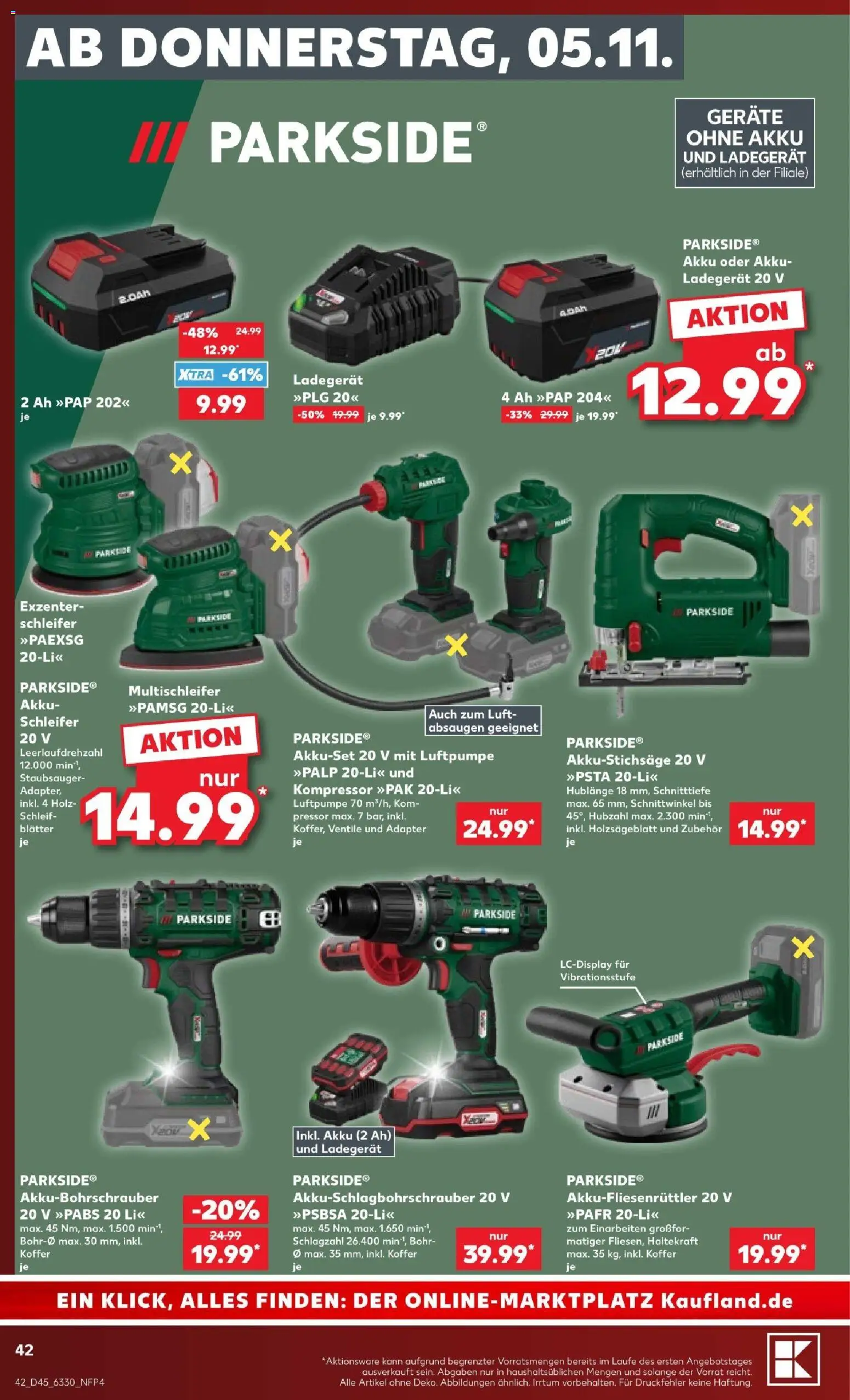 Kaufland Prospekt Hamburg – gültig ab 31.10.2026 | Seite: 42 | Produkte: Adapter, Staubsauger, Luftpumpe, Ladegerät