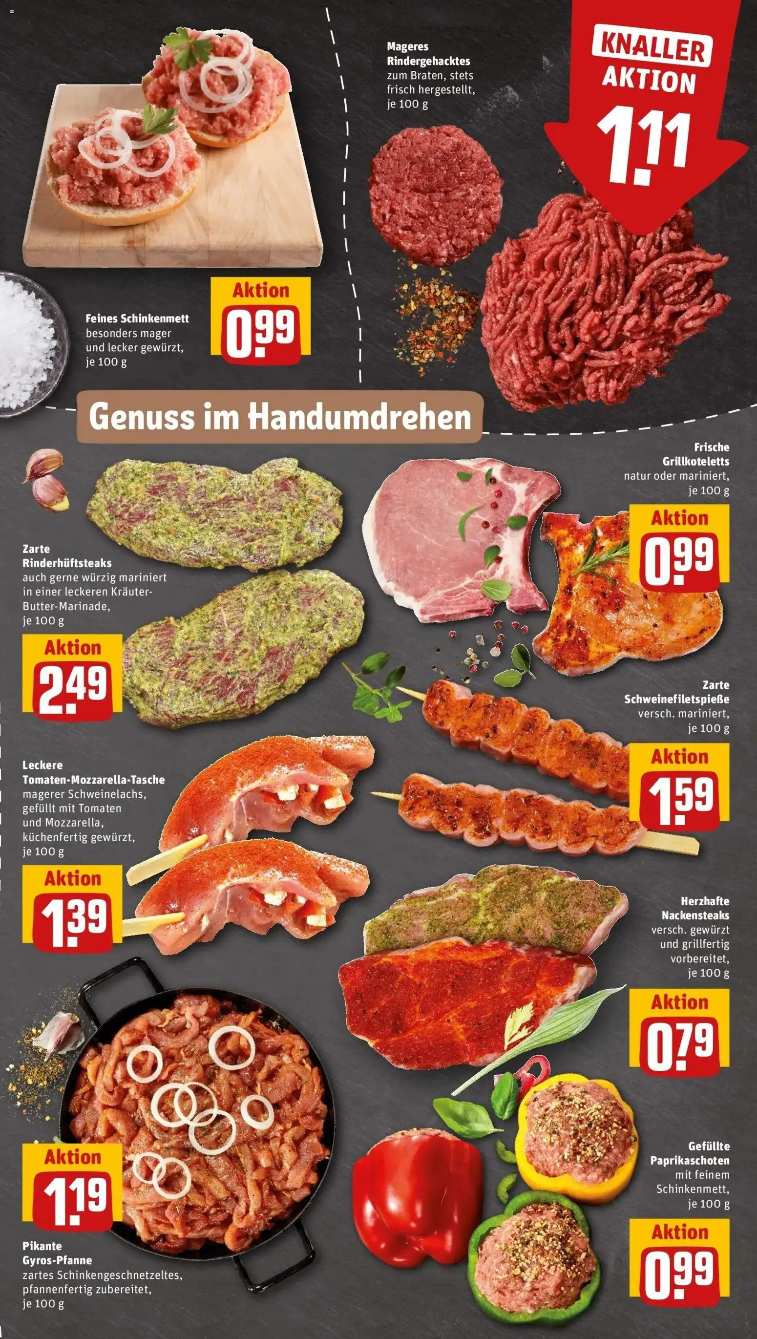 REWE Prospekt ab 14.09.2026 zum Blättern » Angebote | Seite: 9 | Produkte: Nackensteaks, Tomaten