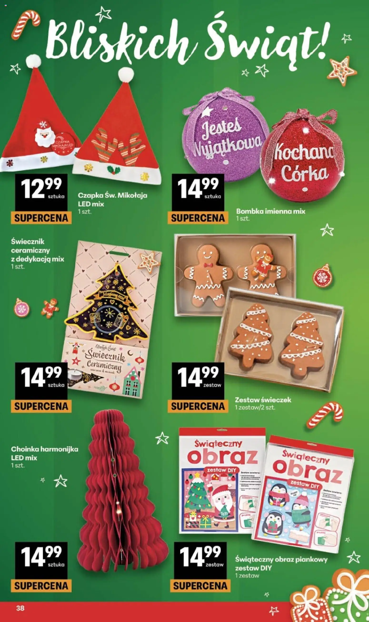 Delikatesy Centrum gazetka - Sklepy Własne od 05.11.2026 | Strona: 38 | Produkty: Choinka, Czapka