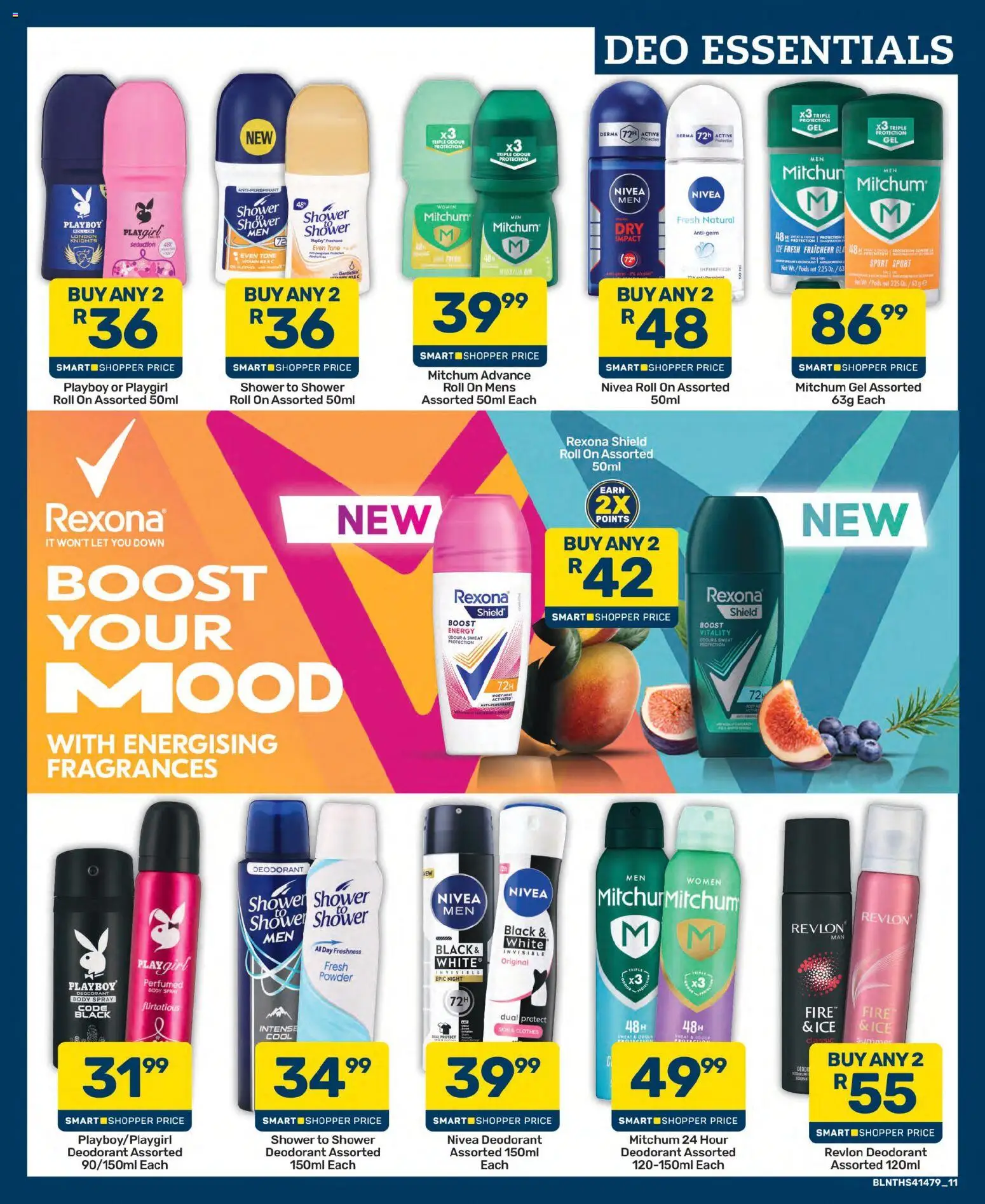 New Pick n Pay catalogue – valid from 25/09/2026 | Page: 11 | Products: Shower, Body spray, Powder, Antiperspirant