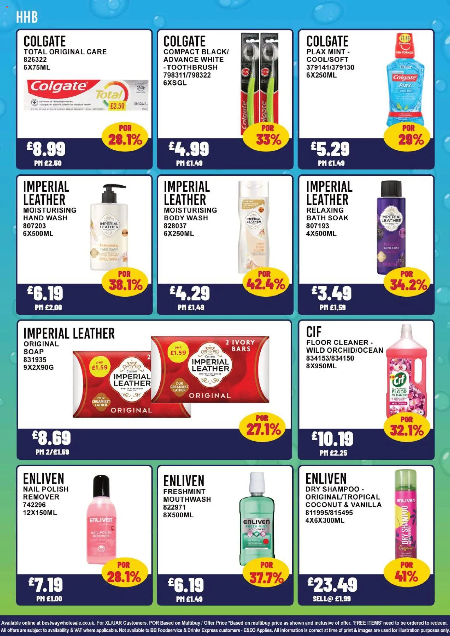 {H1} | Page: 13 | Products: Colgate, Soap, Mint, Vanilla