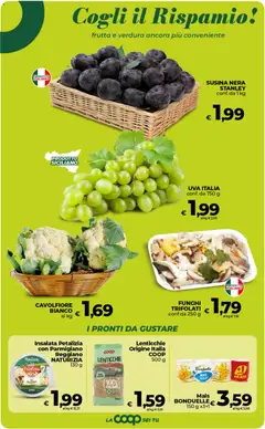 Anteprima del volantino Ipercoop volantino Sicilia valido a partire dal 11/09/2026 | Pagina: 37 | Prodotti: Lenticchie, Uva, Cavolfiore, Mais