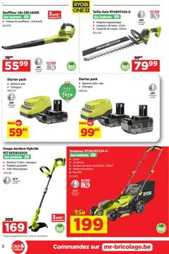Mr Bricolage folder / publicité - Voorbeeld van een folder van Mr Bricolage, geldig van 01.06.2026 | Pagina: 2 | Producten: Lábmasszírozó, Tondeuse