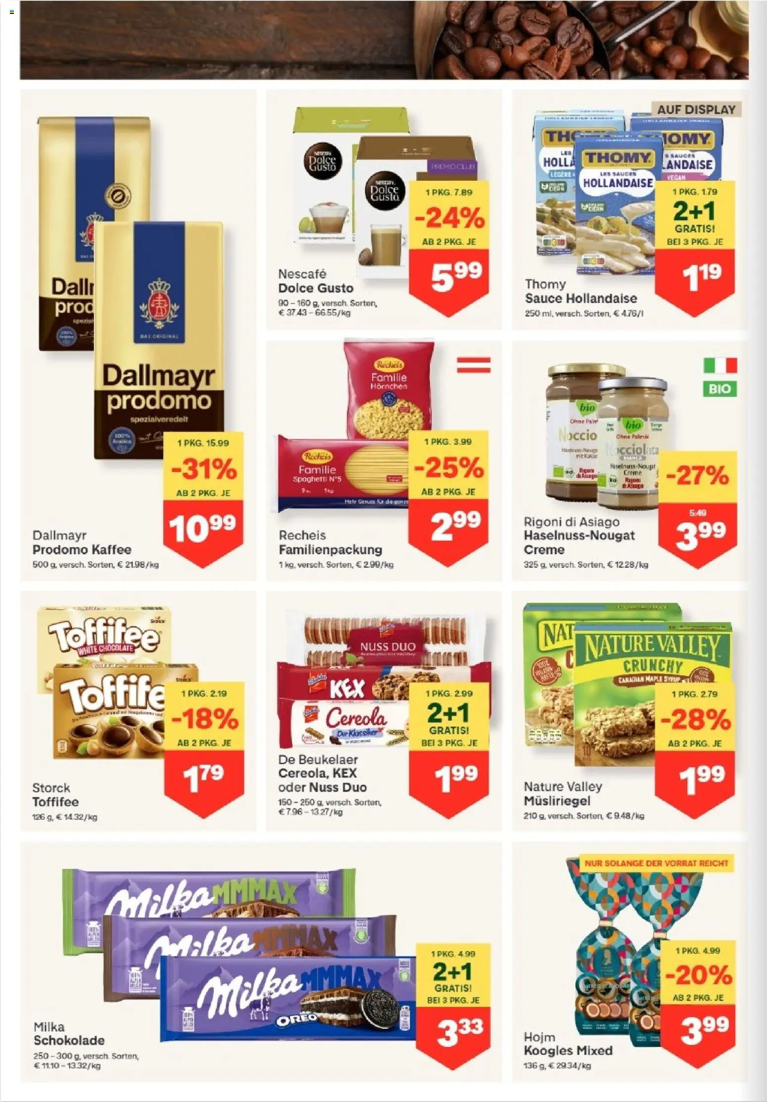 MPREIS Anras gültig ab 16.04.2026 | Seite: 6 | Produkte: Creme, Hajdina liszt, Kaffee, Schokolade