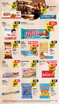 Náhled letáku Haribo Želé bonbony, 80-100 g • 100 g od 16,90 Kč • vybrané druhy od 28.10.2026 | Strana: 27 | Produkty: Lotus sušenky, Želé bonbóny, Oplatky, Brumik