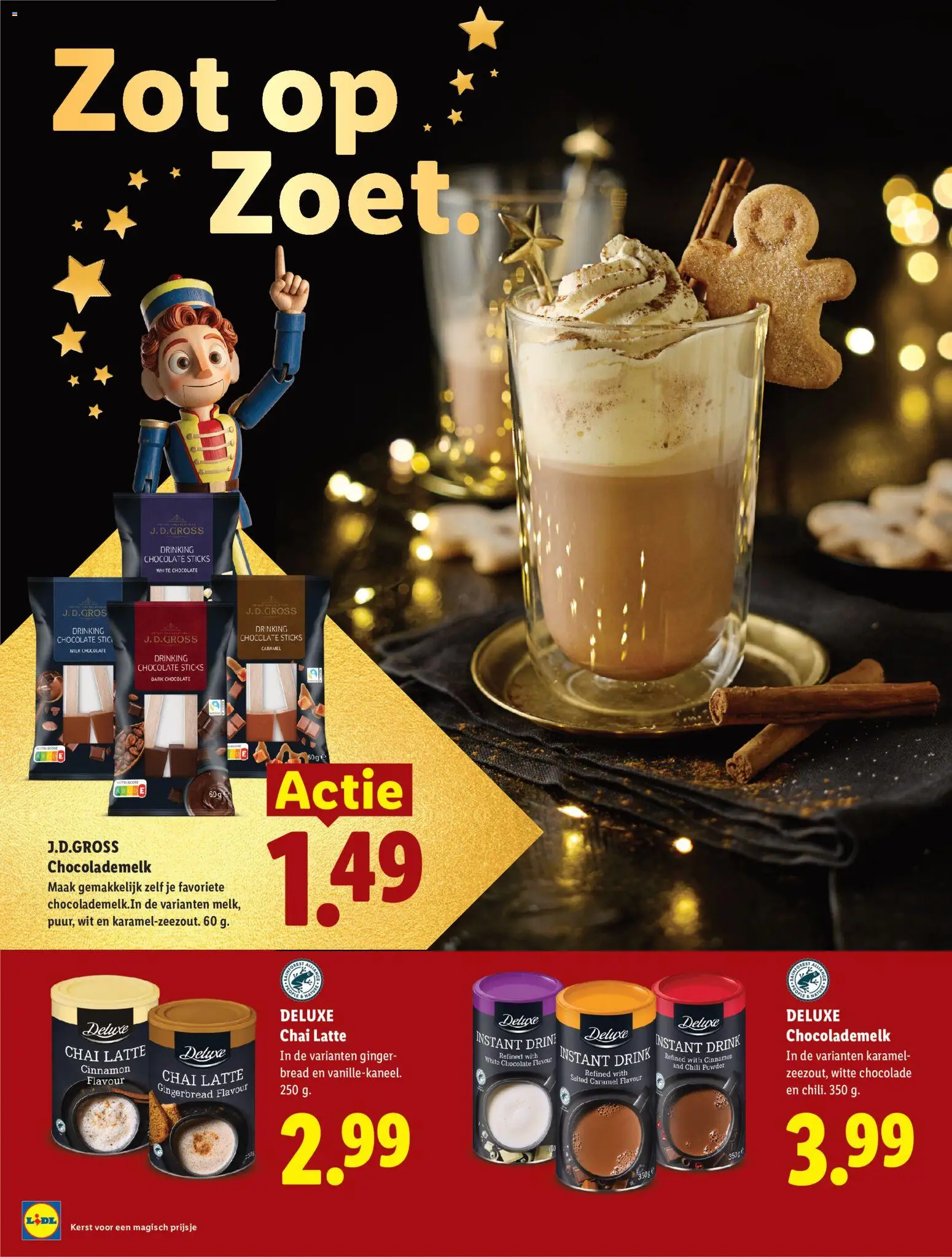 {H1} | Pagina: 4 | Producten: Witte chocolade, Chocolade, Chai Latte