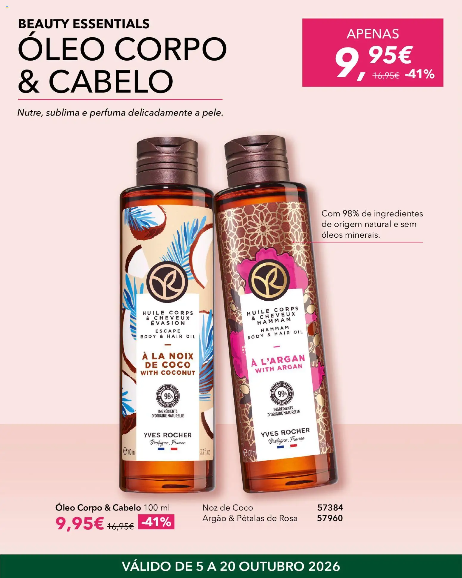 Yves Rocher Beauty glam │ válido de 05/10/2026 | Página: 10 | Produtos: Ingredientes, Óleo, Coco