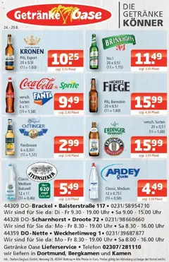 Angebote - Getränke Oase: Getränkeangebote ab 24.08.2026 gültig