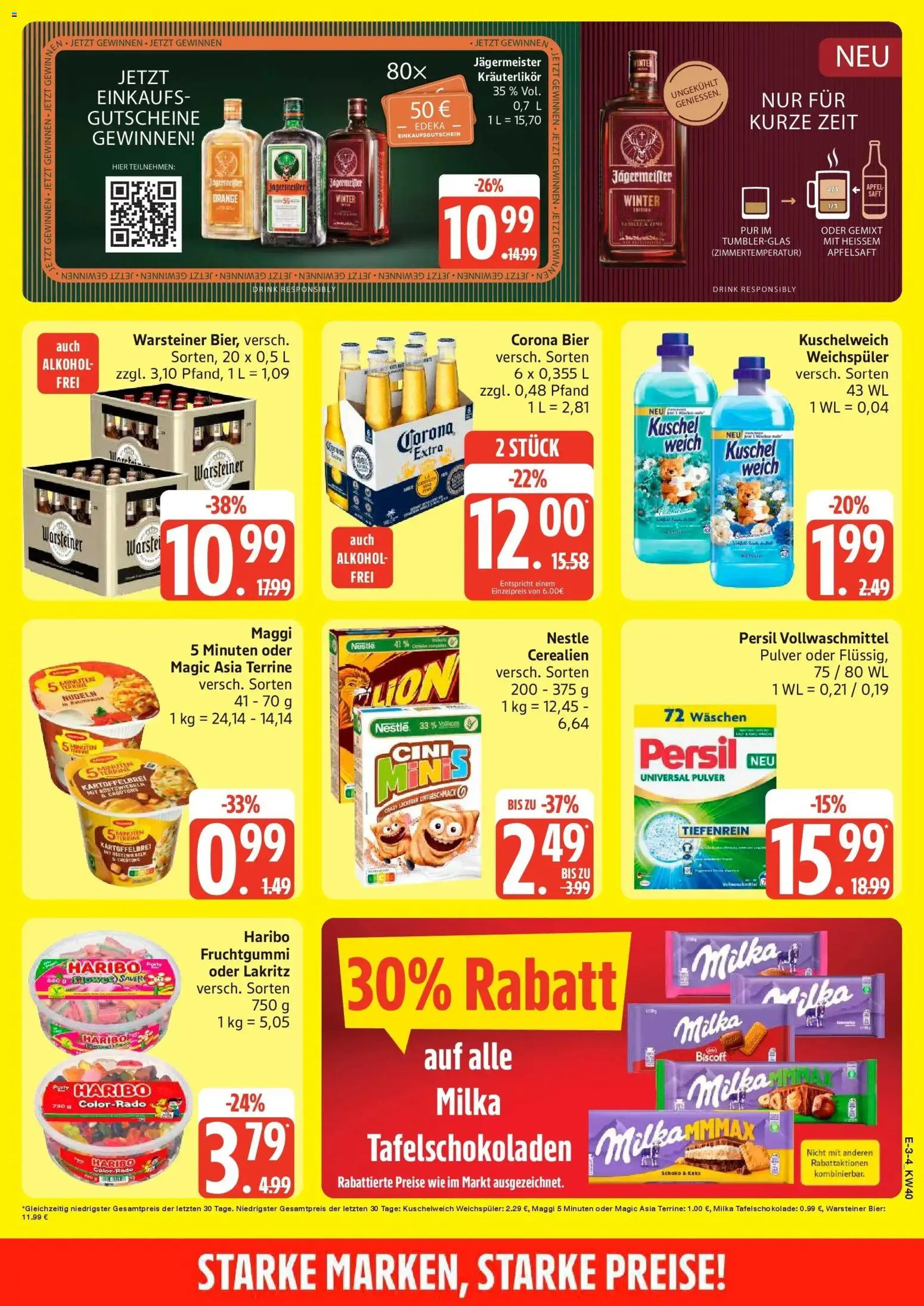 Edeka Prospekt Rostock (ab 28.09.2026) » Angebote Online | Seite: 3 | Produkte: Haribo, Äpfel, Weichspüler, Alkohol