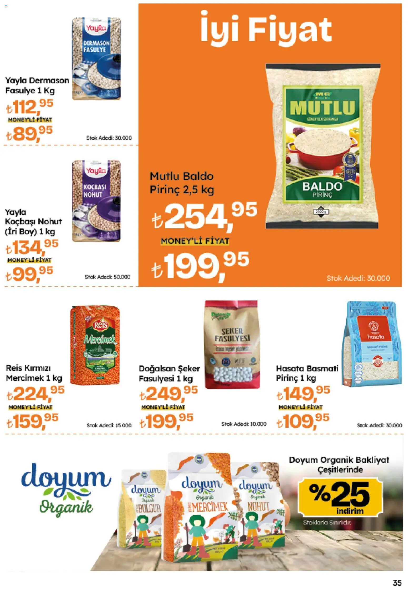 Migros Katalog - Migroskop - 26.03.2026 tarihinden itibaren geçerlidir | Sayfa: 35 | Ürünler: Fasulye, Ravioli, Pirinç, Şeker