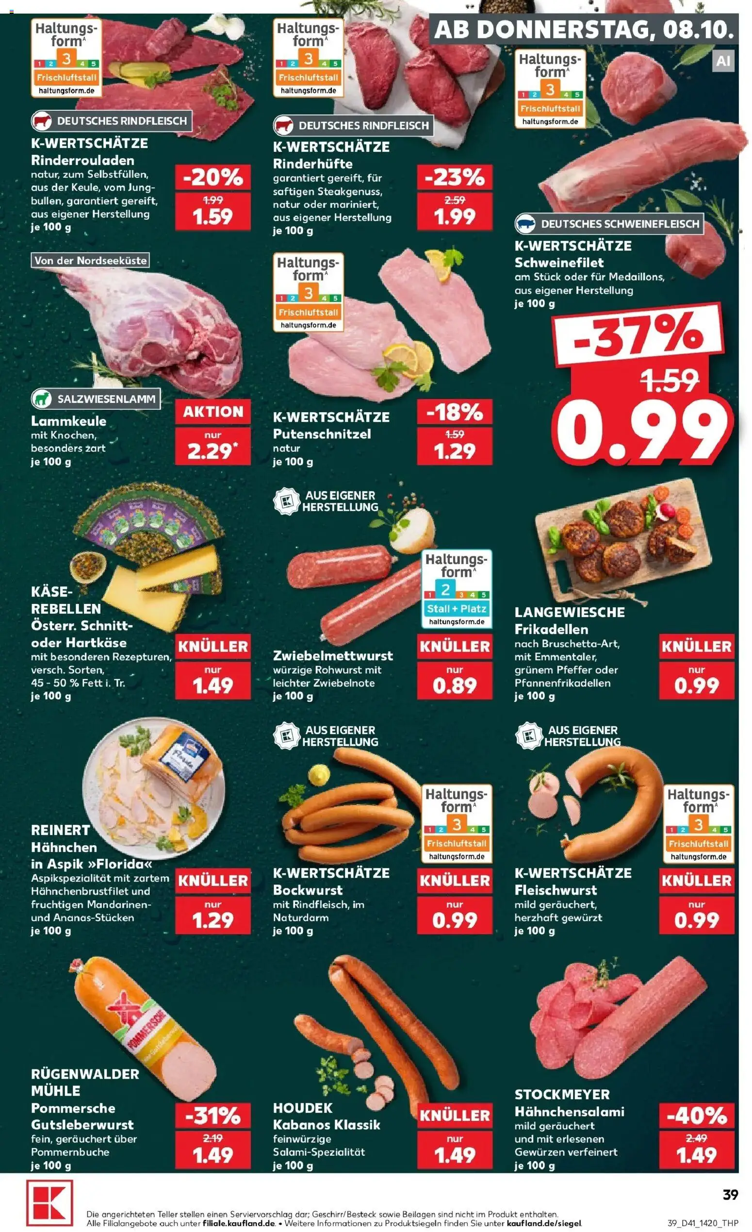 Prospekt Kaufland ab 05.10.2026 » Angebote Online zum Blättern | Seite: 49 | Produkte: Schweinefilet, Putenschnitzel, Pfeffer, Schweinefleisch