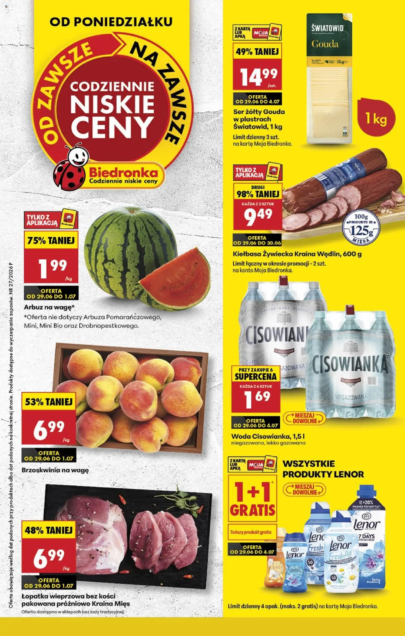 Biedronka Polsko leták od 29.06.2026 | Strana: 1