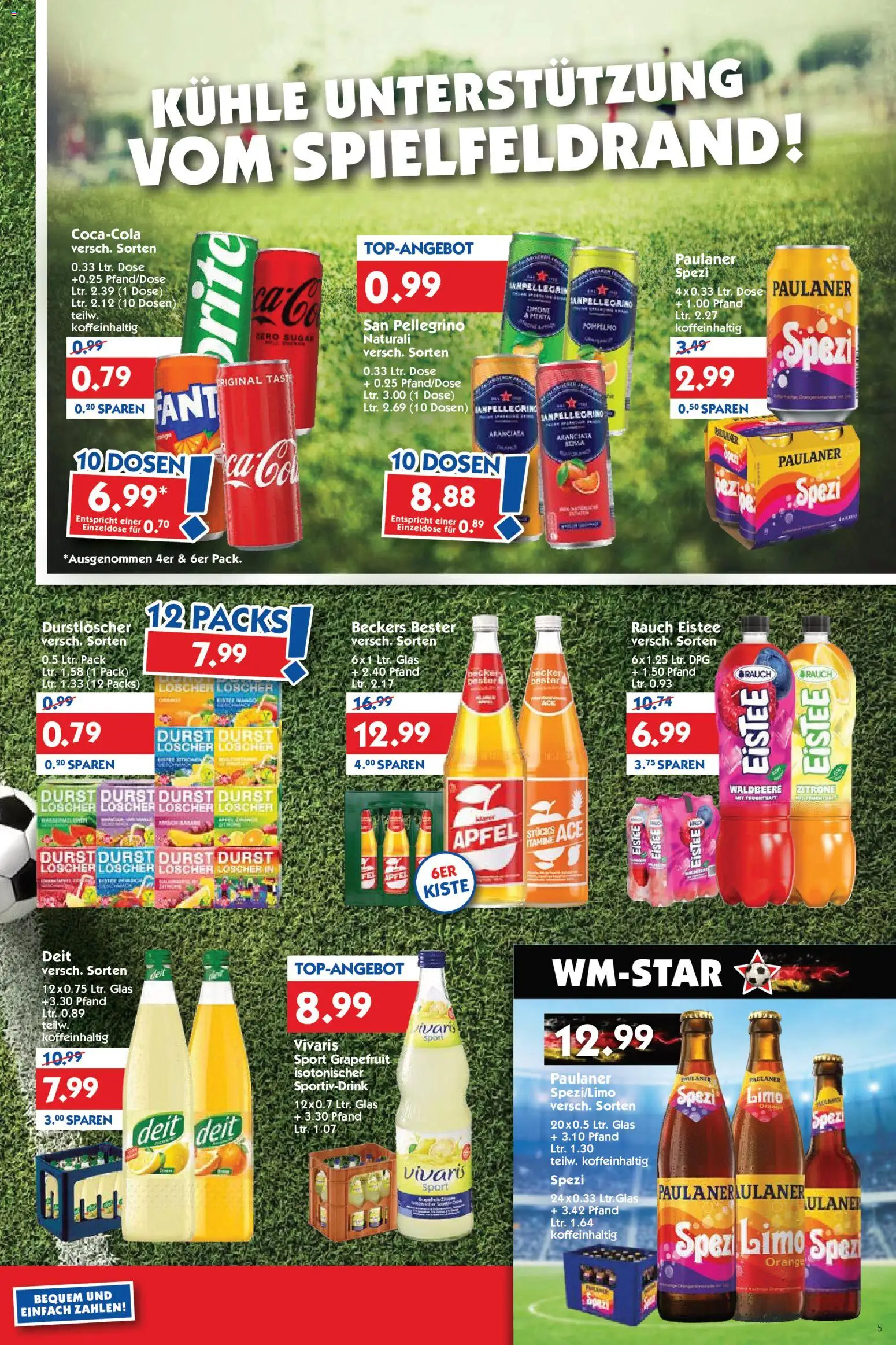 HOL’AB! Prospekt – gültig ab 13.07.2026 | Seite: 5 | Produkte: Durstloscher, Paulaner spezi, Zitrone, Paulaner