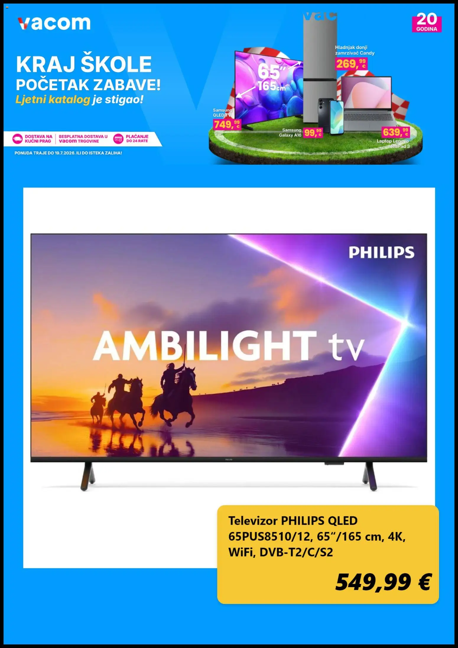 Vacom katalog | vrijedi od 06.07.2026 | Stranica: 4 | Proizvodi: Tv, Televizor, Hladnjak, Zamrzivač