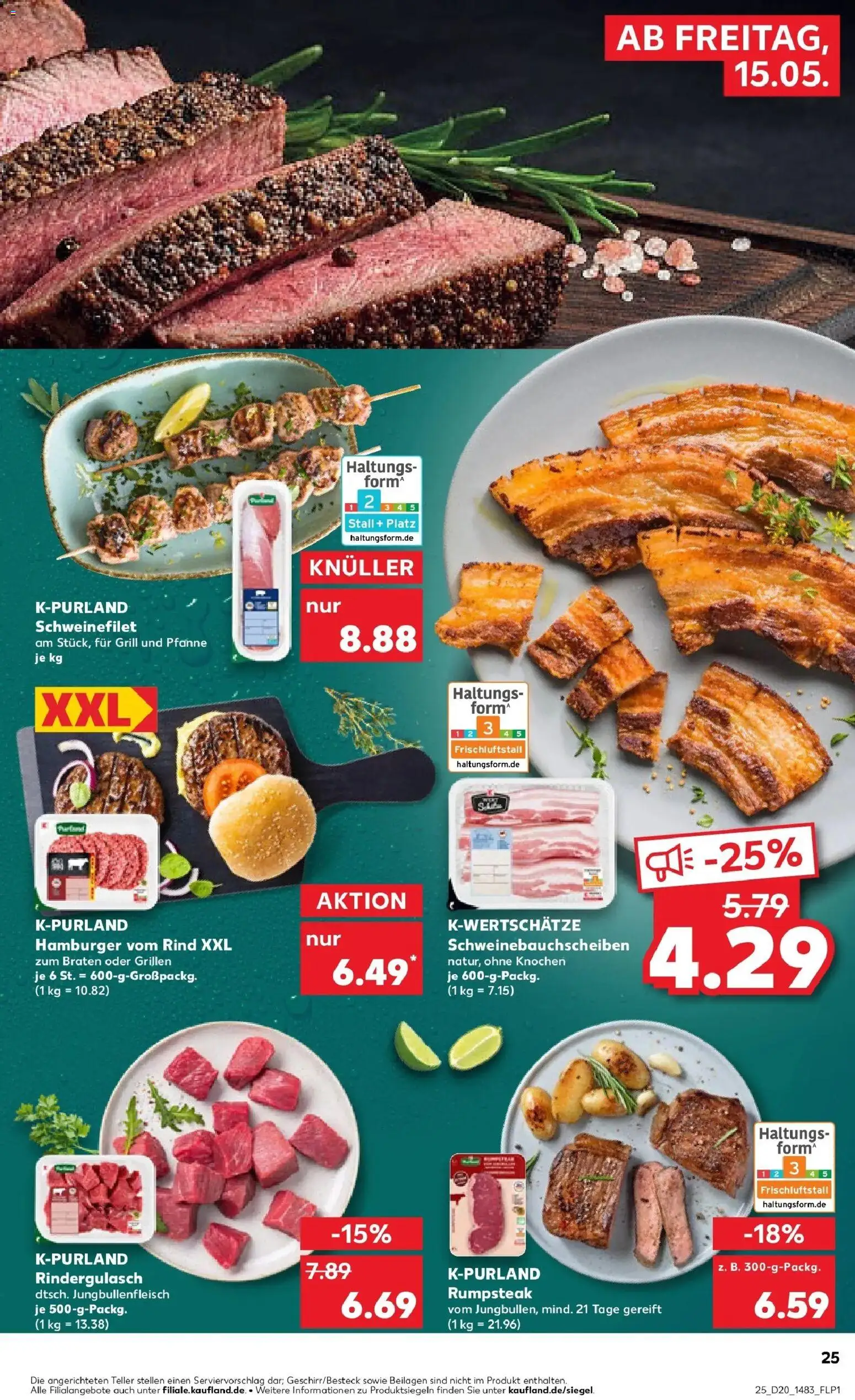 Kaufland Prospekt Edingen-Neckarhausen	 – gültig ab 10.05.2026 | Seite: 32 | Produkte: Rumpsteak, Grill, Rindergulasch, Schweinefilet