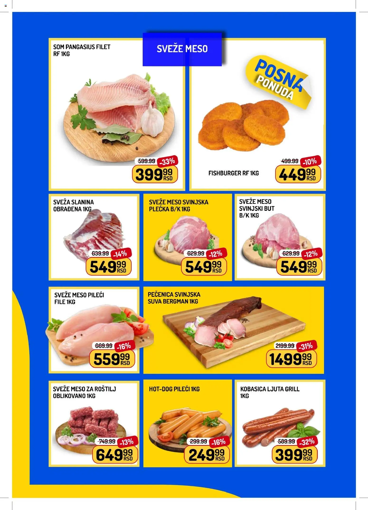 Aman katalog - važi od 12.06.2026 | Strana: 2 | Proizvode: Slanina, Svinjski but, Pečenica, Roštilj