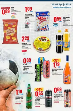 Eurospin Katalog - Pregled kataloga iz trgovine Eurospin, vrijedi od 10.06.2026 | Stranica: 13 | Proizvodi: Aperitiv, Ulje, Pivo, Čips
