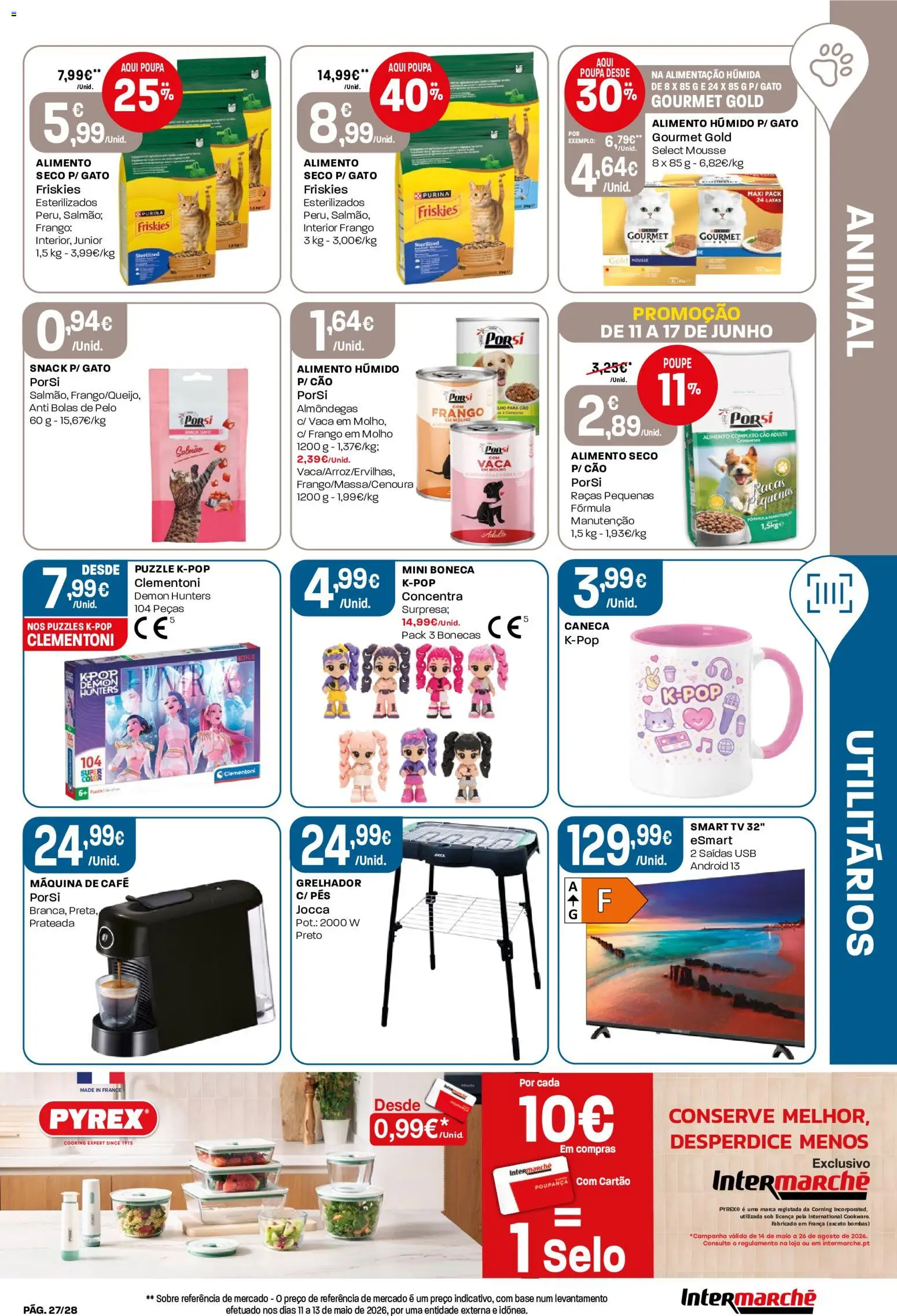 Intermarché Folheto Contact │ válido de 11.06.2026 | Página: 27 | Produtos: Máquina de café, Frango, Salmão, Café