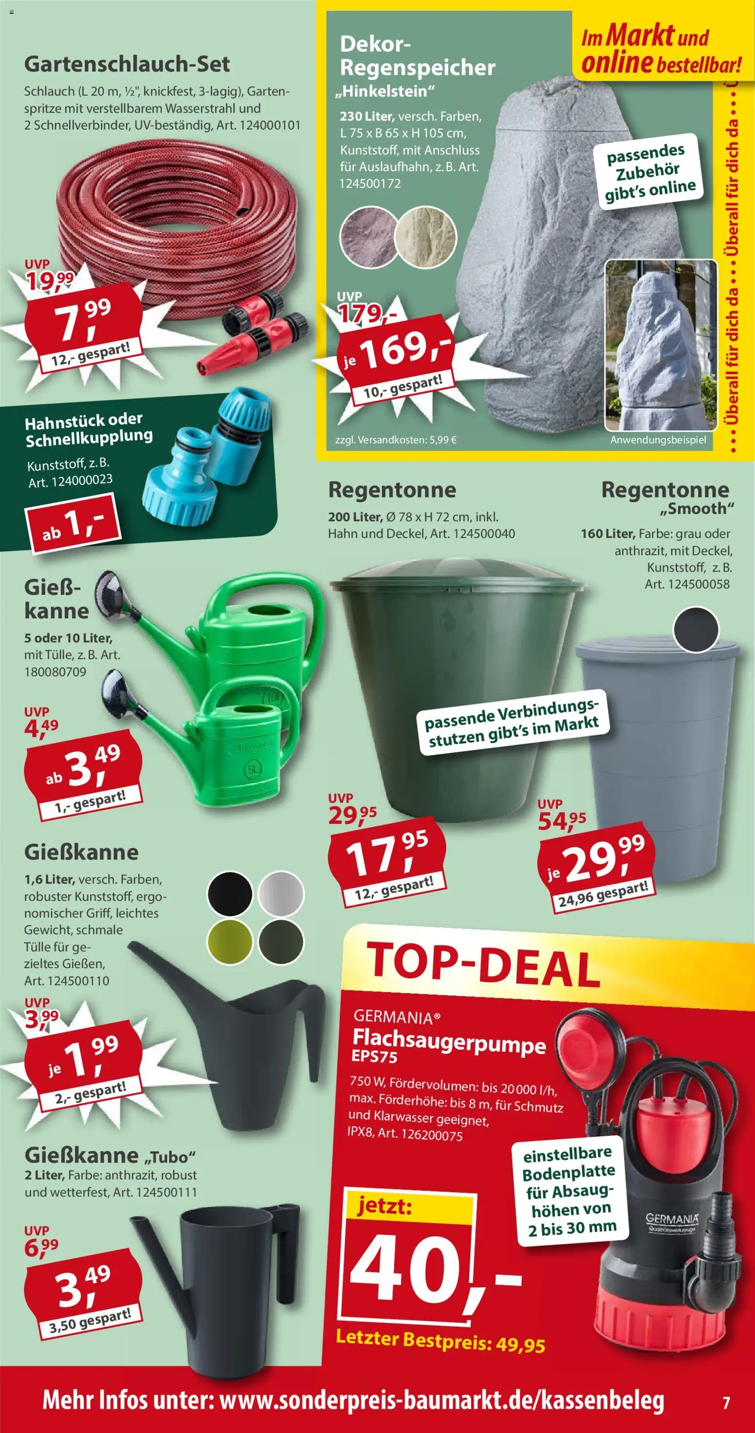 Sonderpreis Baumarkt Prospekt | 04.07.2026 | Wie erhält man einen begrenzten Rabatt? | Deutschland