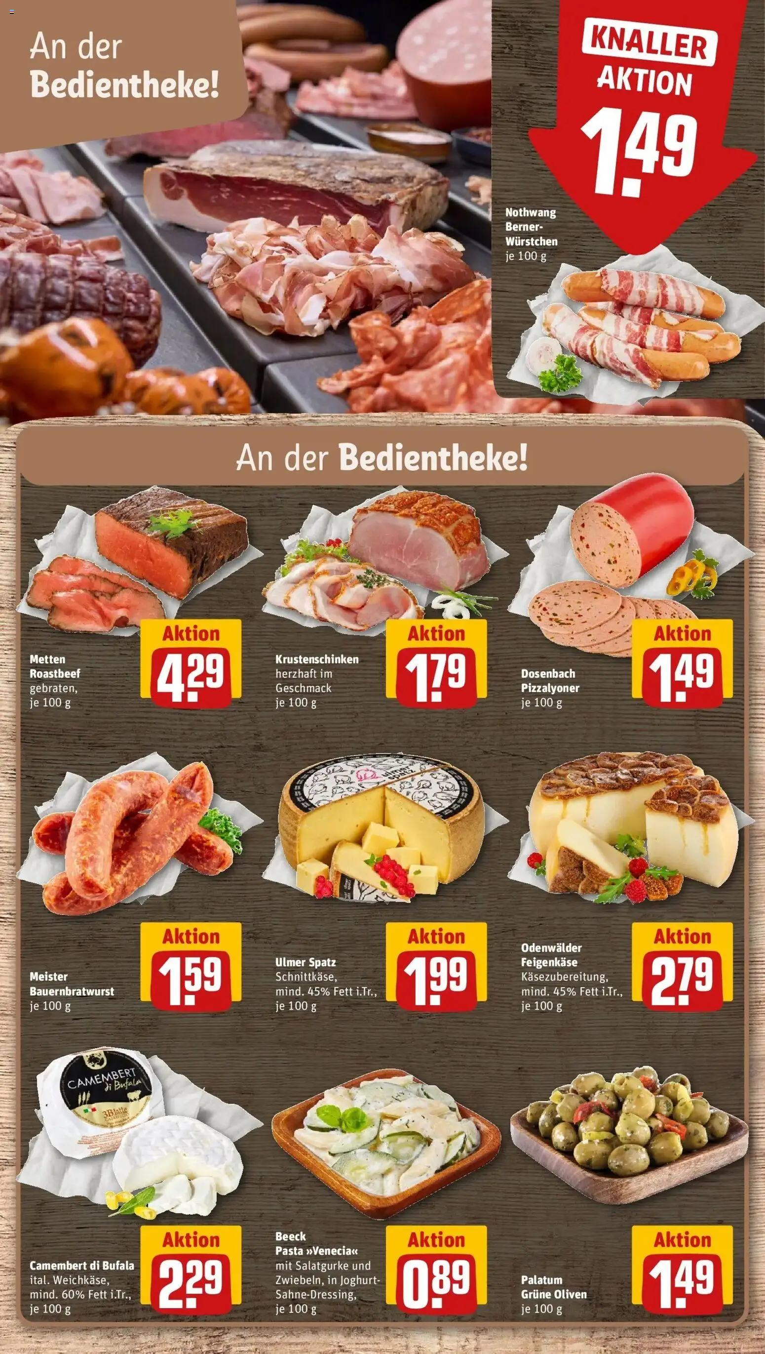 Rewe Prospekt Friedrichshafen – gültig ab 27.07.2026 | Seite: 10 | Produkte: Joghurt, Roastbeef, Pasta