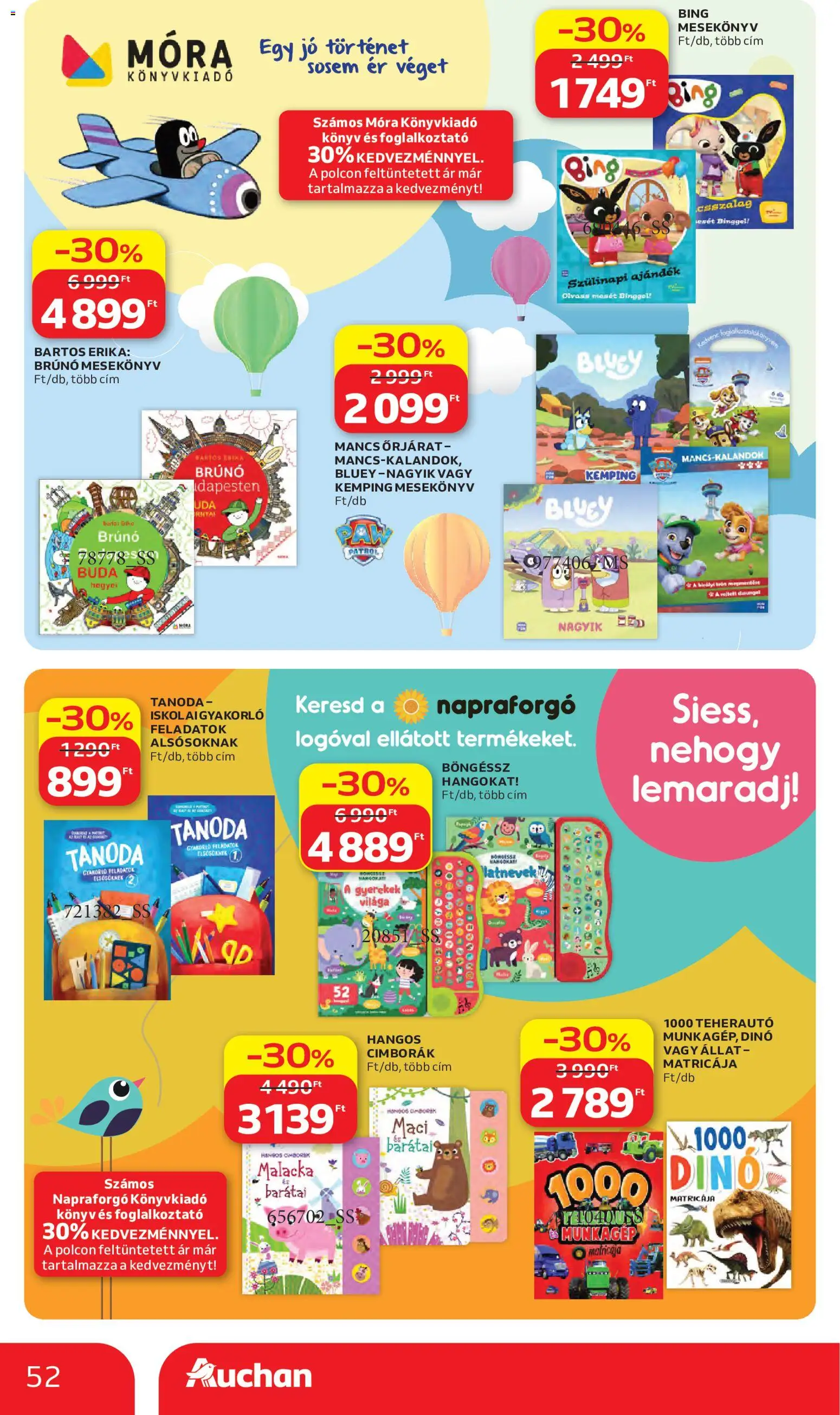 Auchan akciós ujság - amely érvényes a következő dátumtól: 28.05.2026 | Oldal: 52