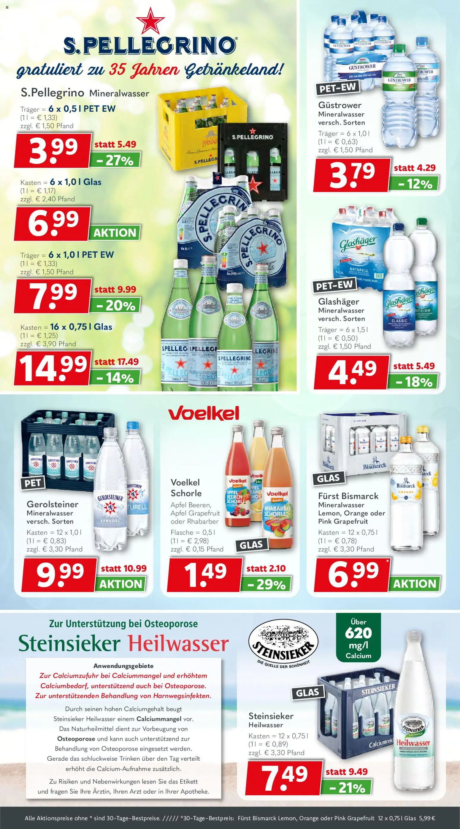 Getränkeland Prospekt – gültig ab 06.07.2026 | Seite: 8 | Produkte: Äpfel, Mineralwasser, Grapefruit, Rhabarber