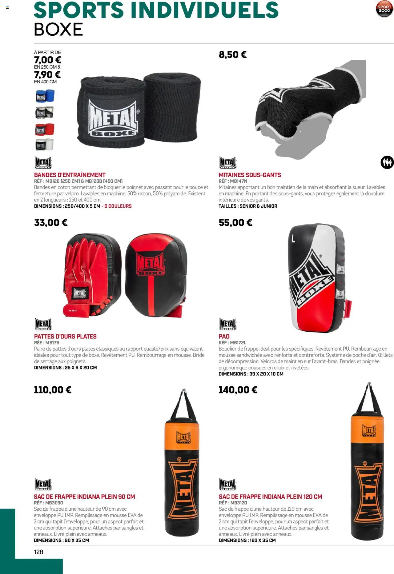 {H1} | Page: 128 | Produits: Sac, Mousse, Livre, Gants