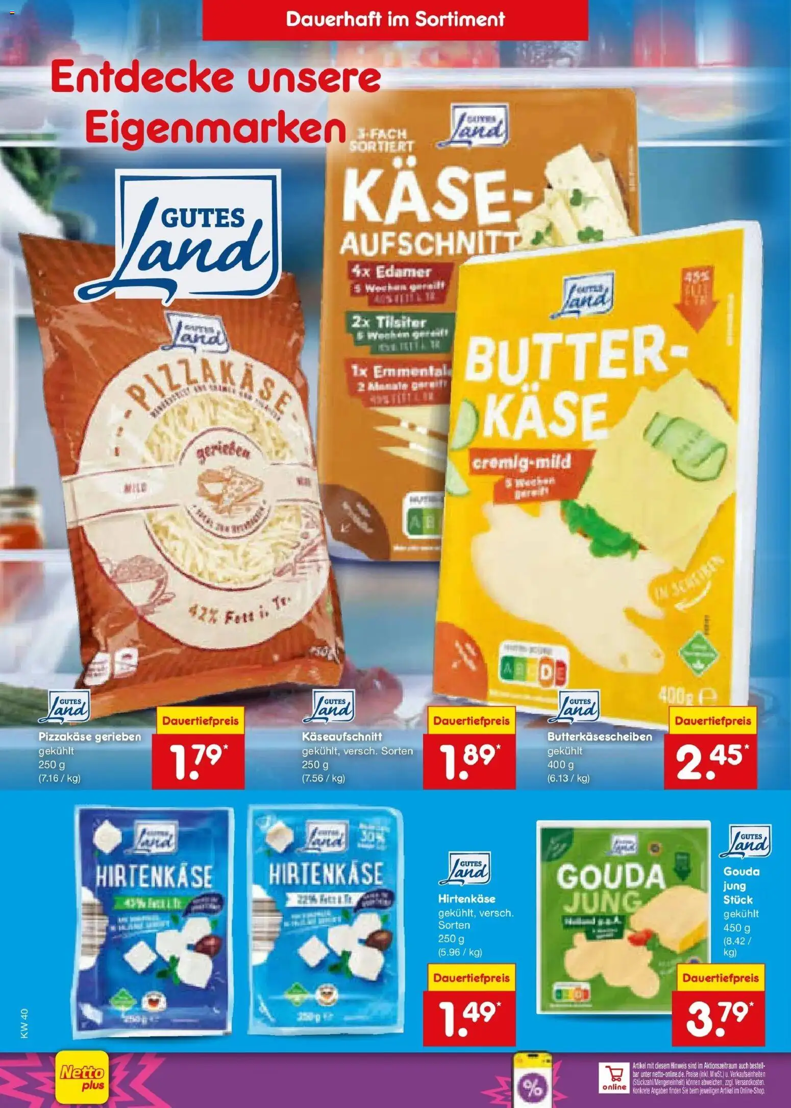 Netto Marken-Discount Prospekt Thiendorf – gültig ab 28.09.2026 | Seite: 16 | Produkte: Butter, Käse, Gouda, Edamer