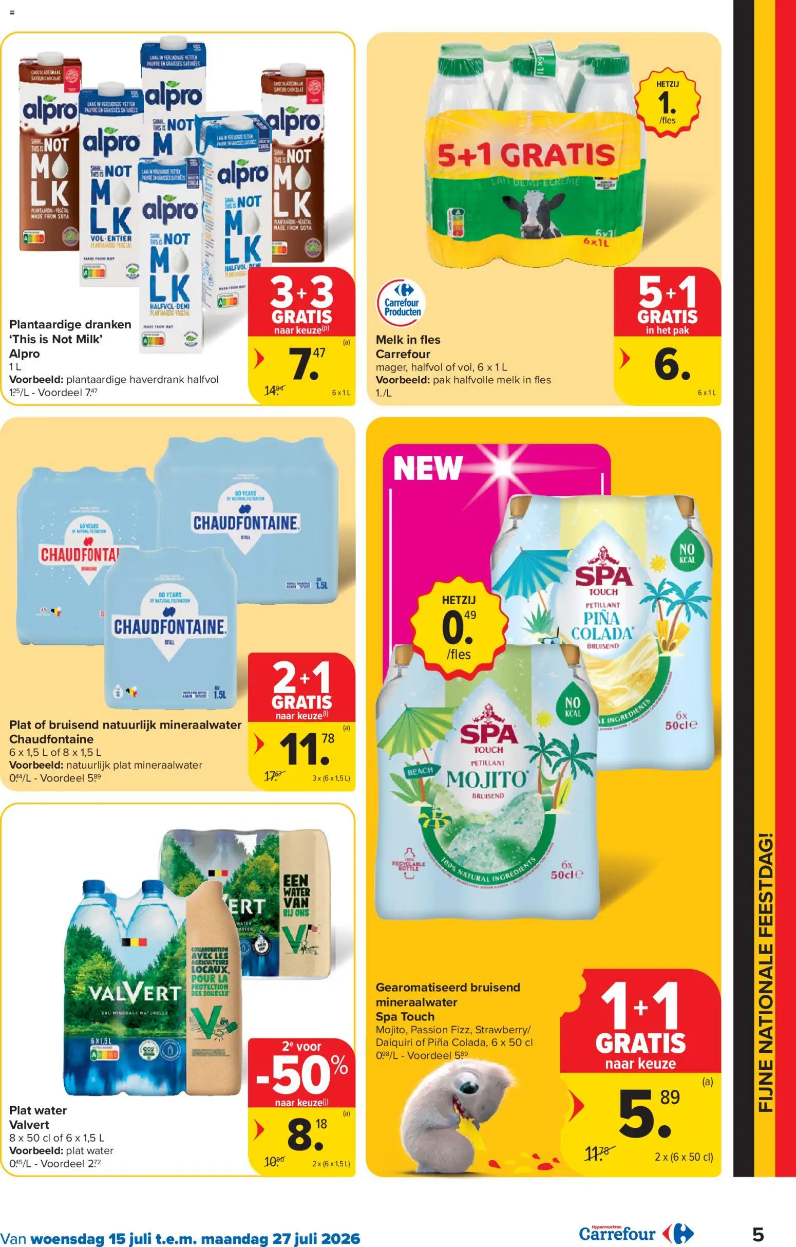 {H1} | Pagina: 5 | Producten: Fles, Halfvolle Melk, Mineraalwater, Melk