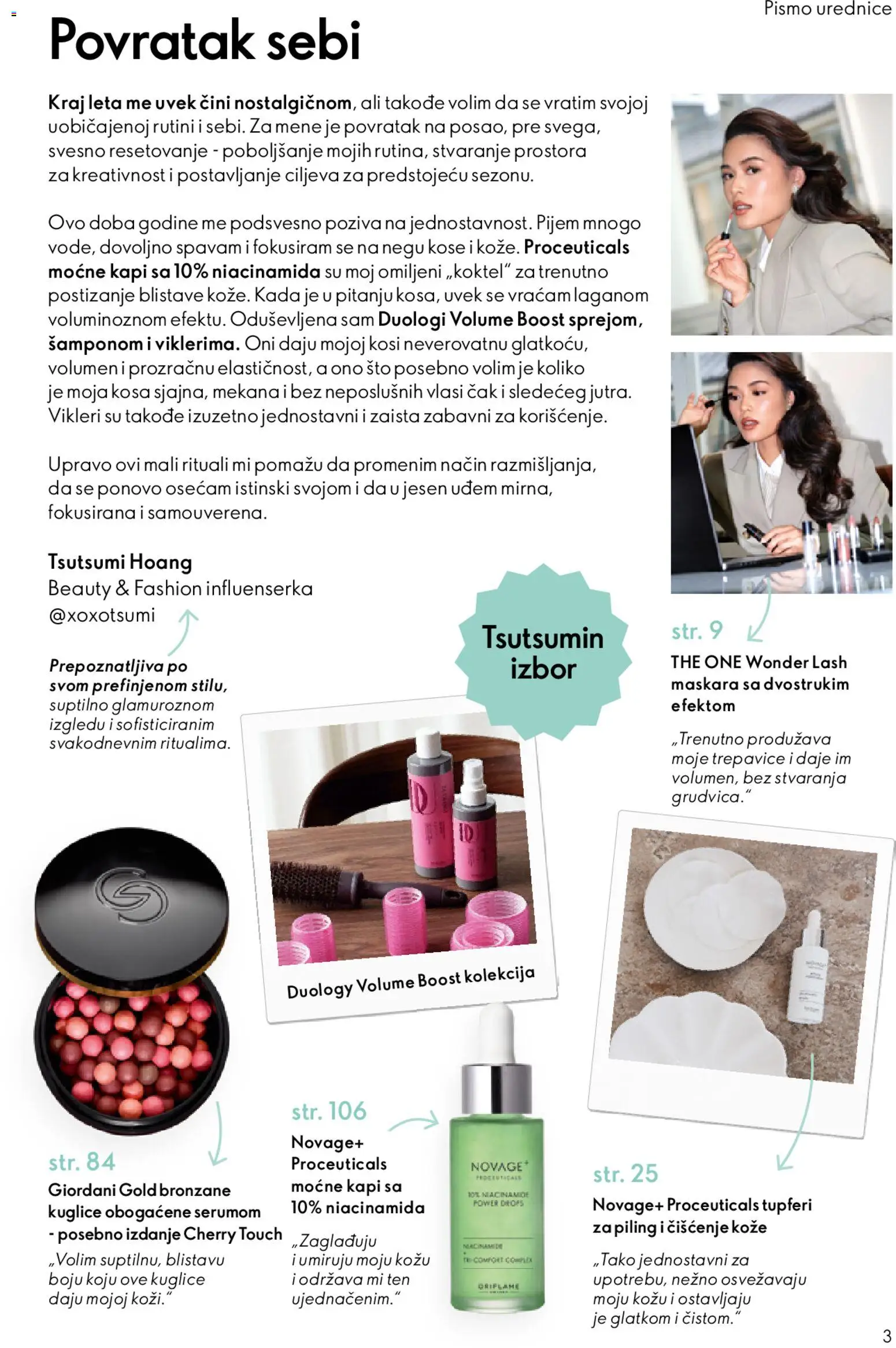 Oriflame katalog - važi od 26.08.2026 | Strana: 3 | Proizvode: Sto, Maskara, Piling