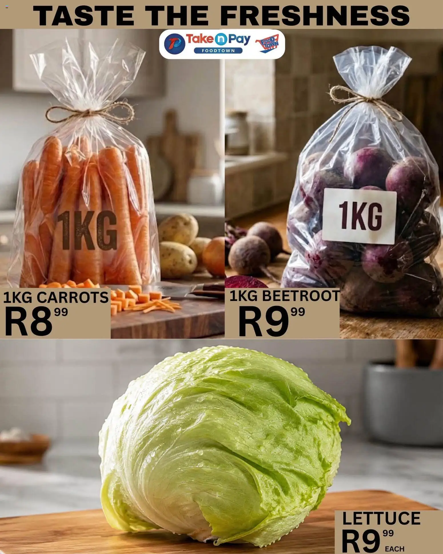 New Take n Pay catalogue – valid from 07/08/2026 | Page: 16 | Products: Carrots, Lettuce