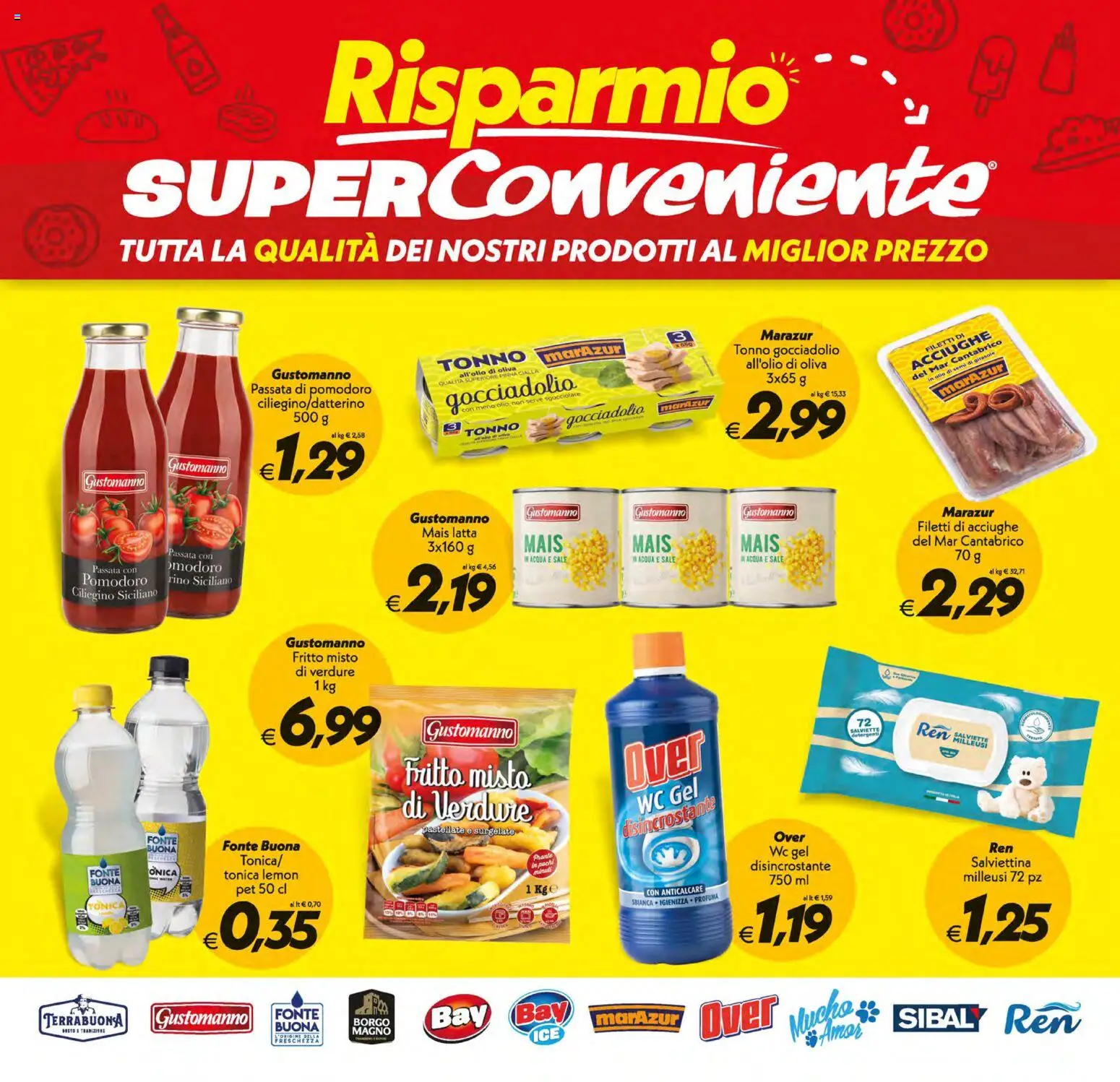 Volantino SuperConveniente del 19.05.2026 | Pagina: 22 | Prodotti: Anticalcare, Acqua, Sale, Passata di pomodoro