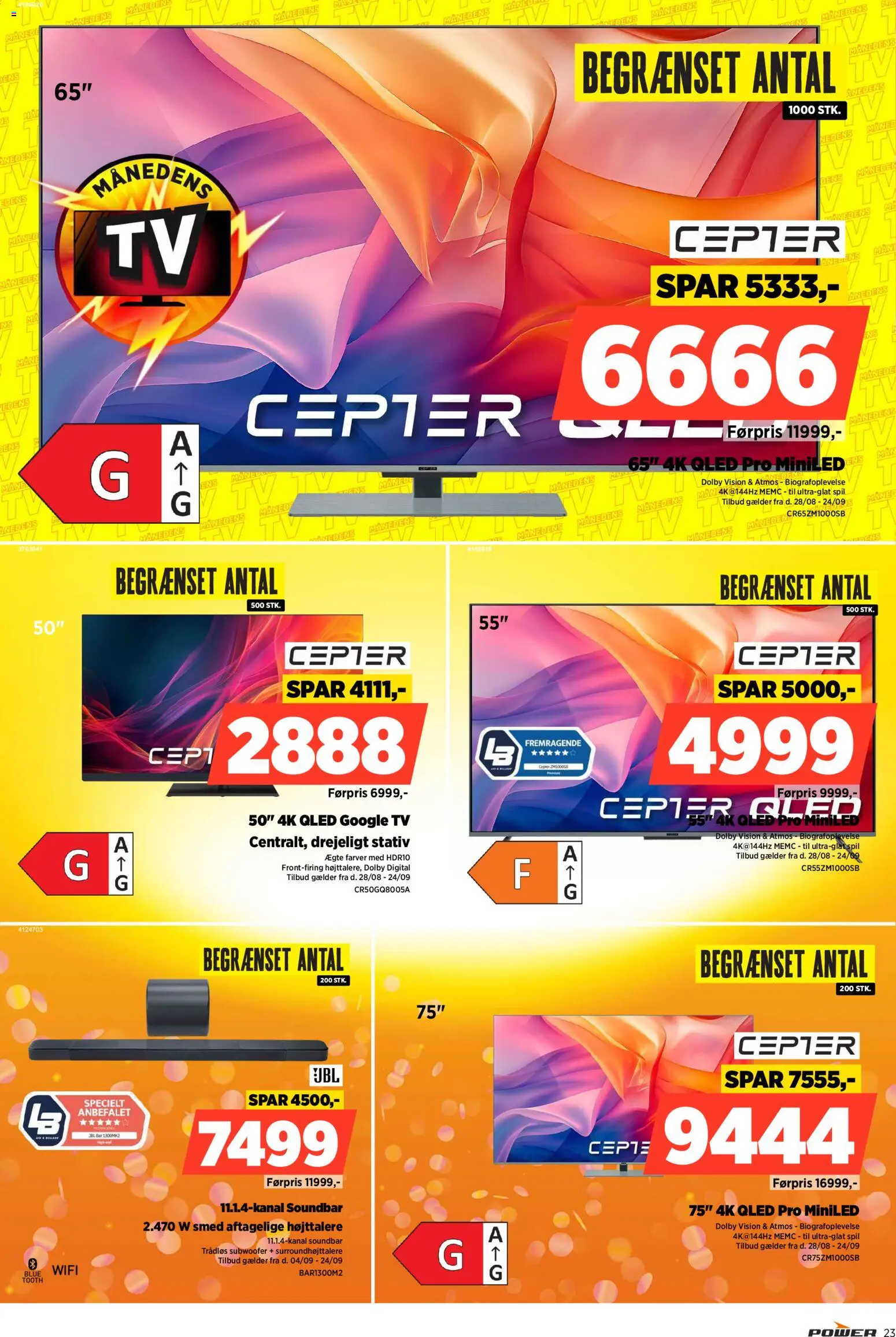 Power tilbudsavis – gyldig fra 04/09/2026 | Side: 23 | Produkter: Soundbar, TV, Spil