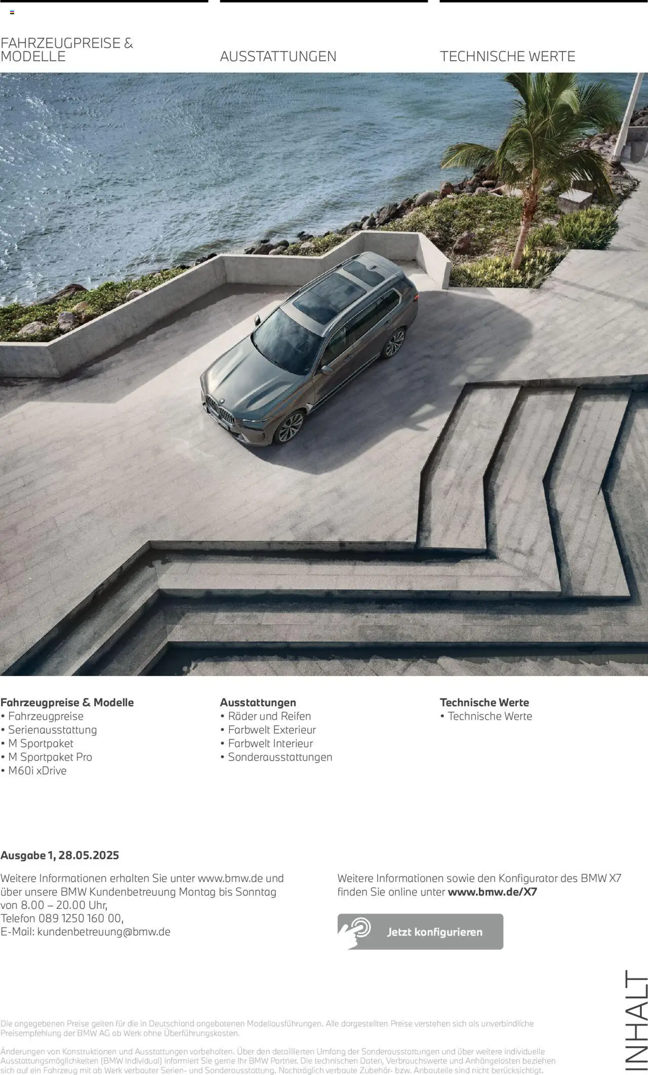 BMW X7 – gültig ab 01.08.2025 | Seite: 2 | Produkte: Telefon