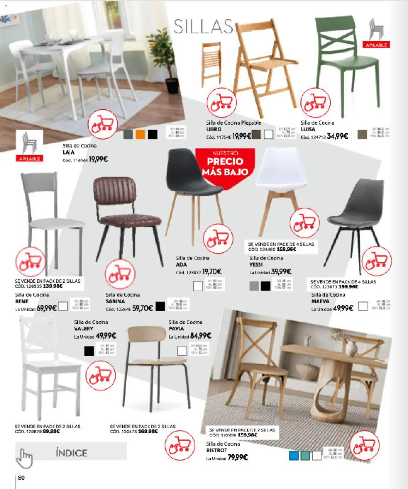 Conforama folleto │ válido desde el 16.04.2026 | Página: 80 | Productos: Cocina, Silla