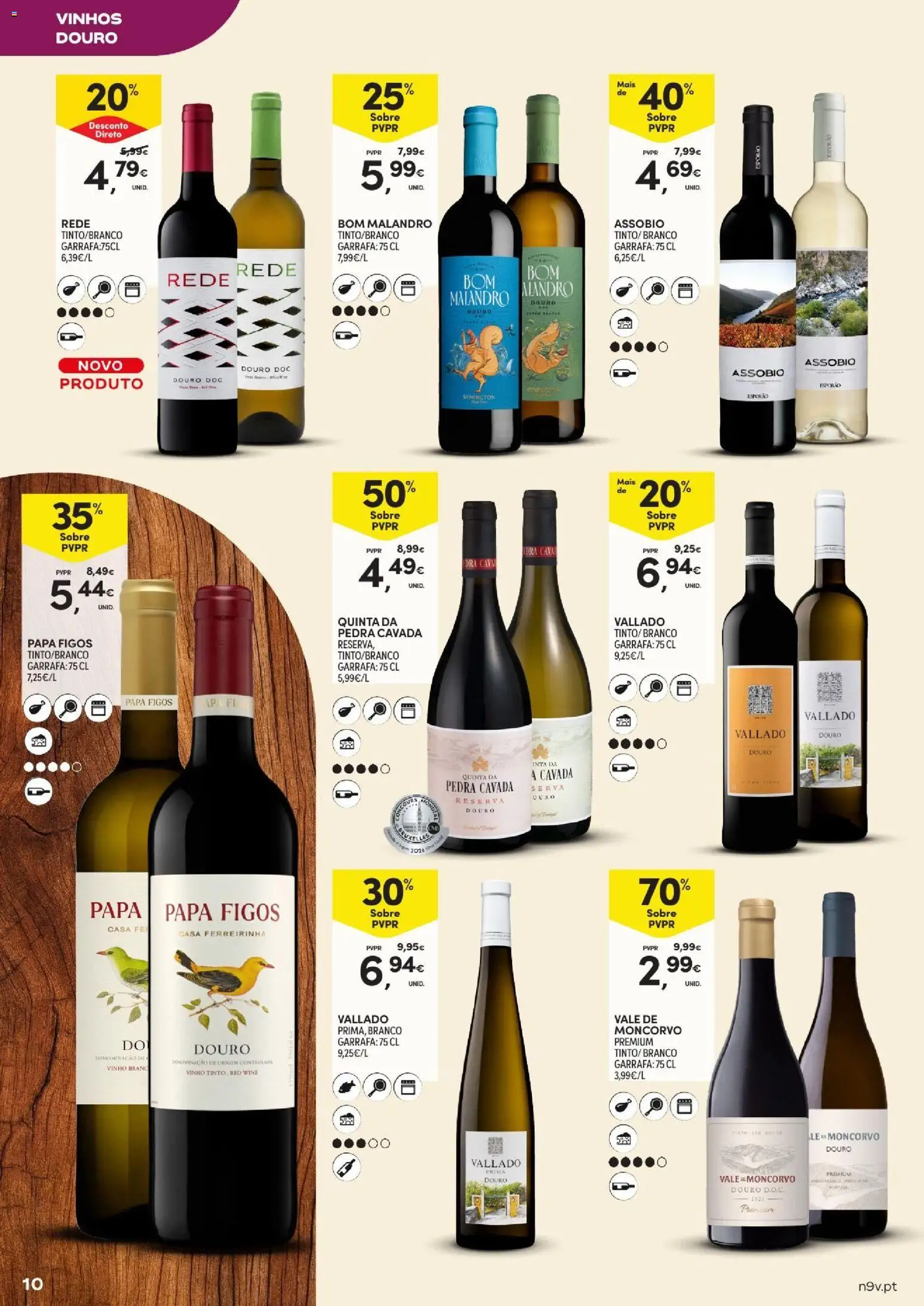 Continente Açores Vinhos, Enchidos e Queijos │ válido de 22/09/2026 | Página: 10 | Produtos: Figos, Papa, Vinho, Pá