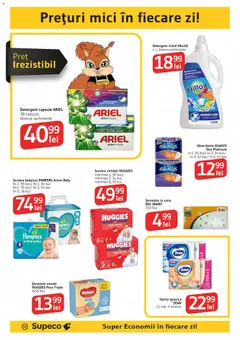 Ofertele Supeco valabile de la 01.10.2026 | Pagină: 16 | Produse: Active, Detergent, Șervețele umede, Absorbante