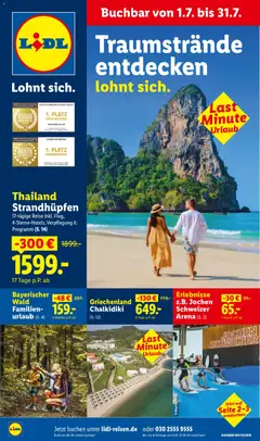 Lidl Reisen Prospekt ab 01.07.2026 gültig