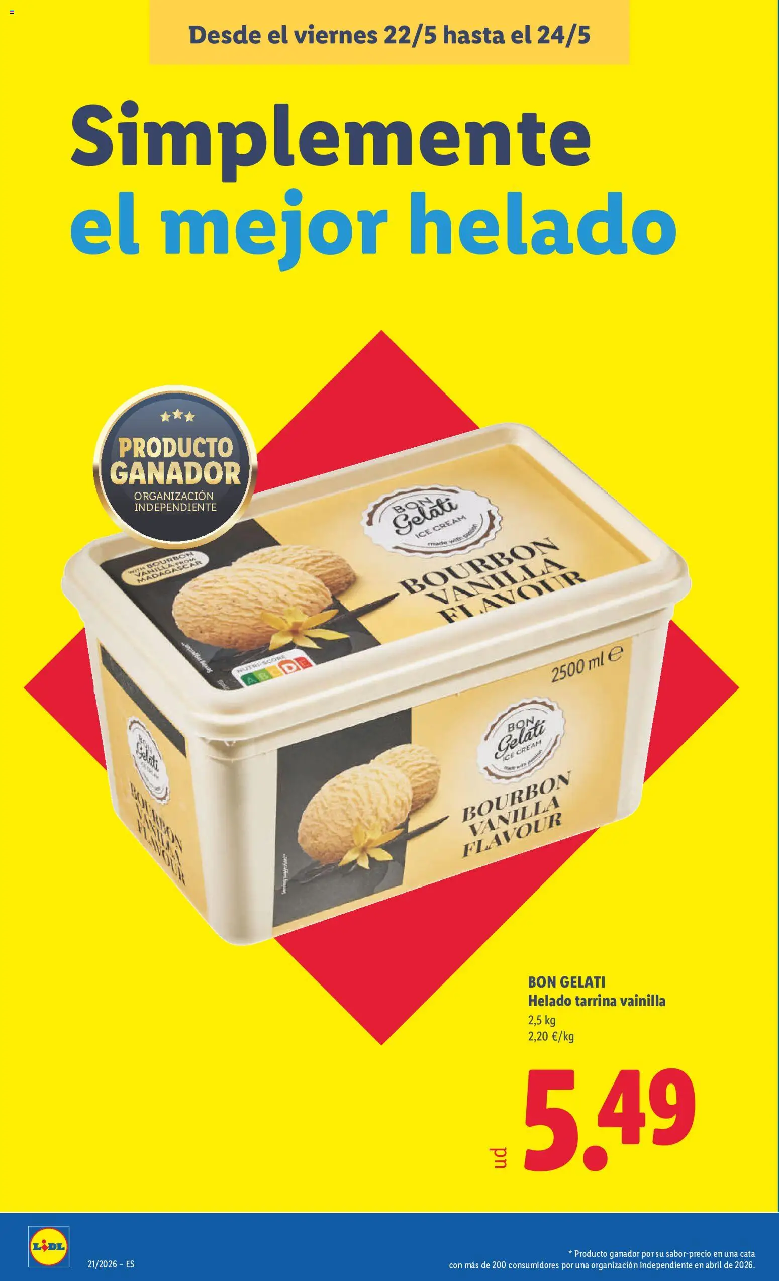 Lidl folleto │ válido desde el 18.05.2026 | Página: 38 | Productos: Helado