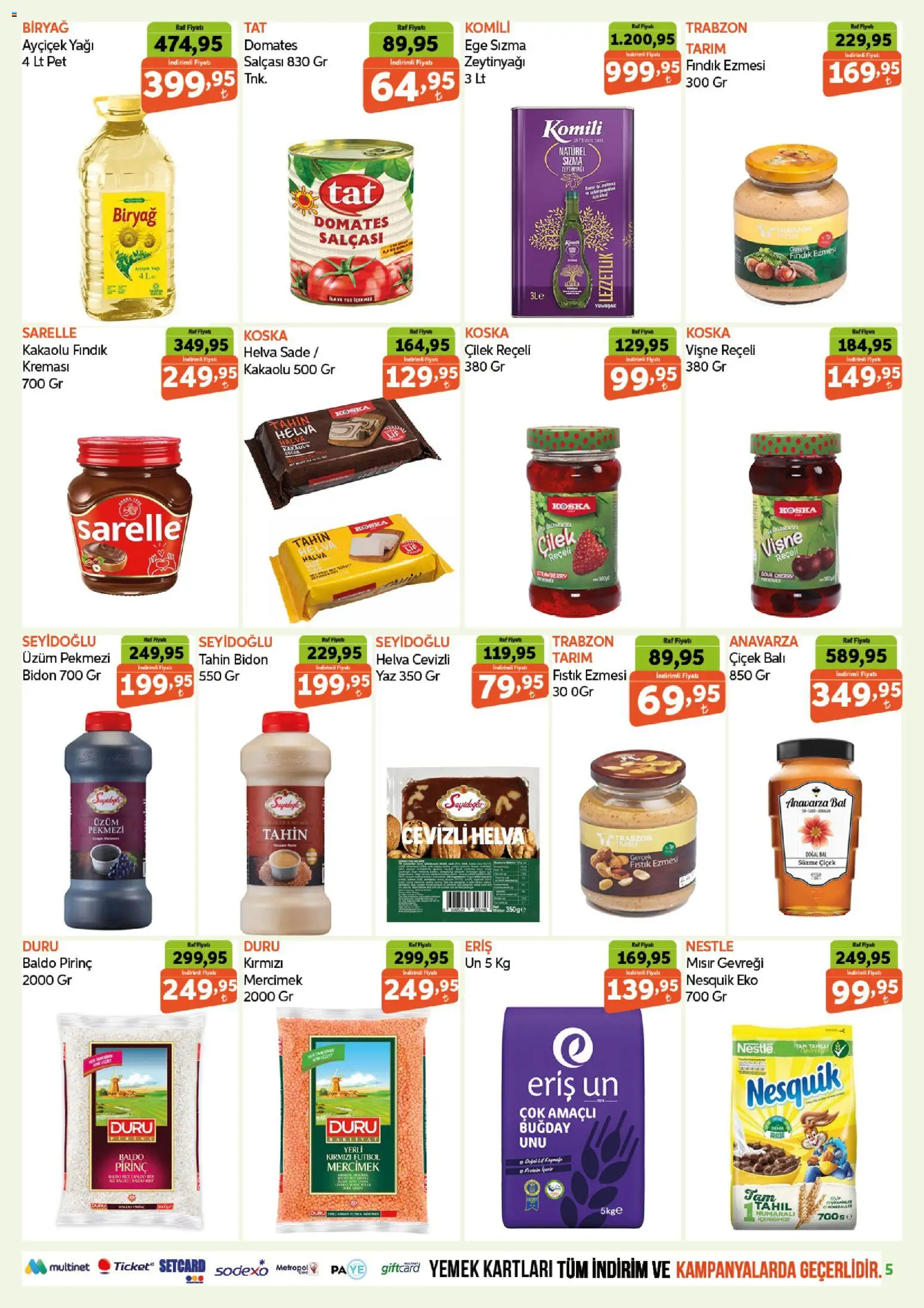 Biçen Market Katalog - 08 Eylül 2026 tarihinden itibaren geçerlidir | Sayfa: 5 | Ürünler: Domates, Pirinç, Çilek, Üzüm
