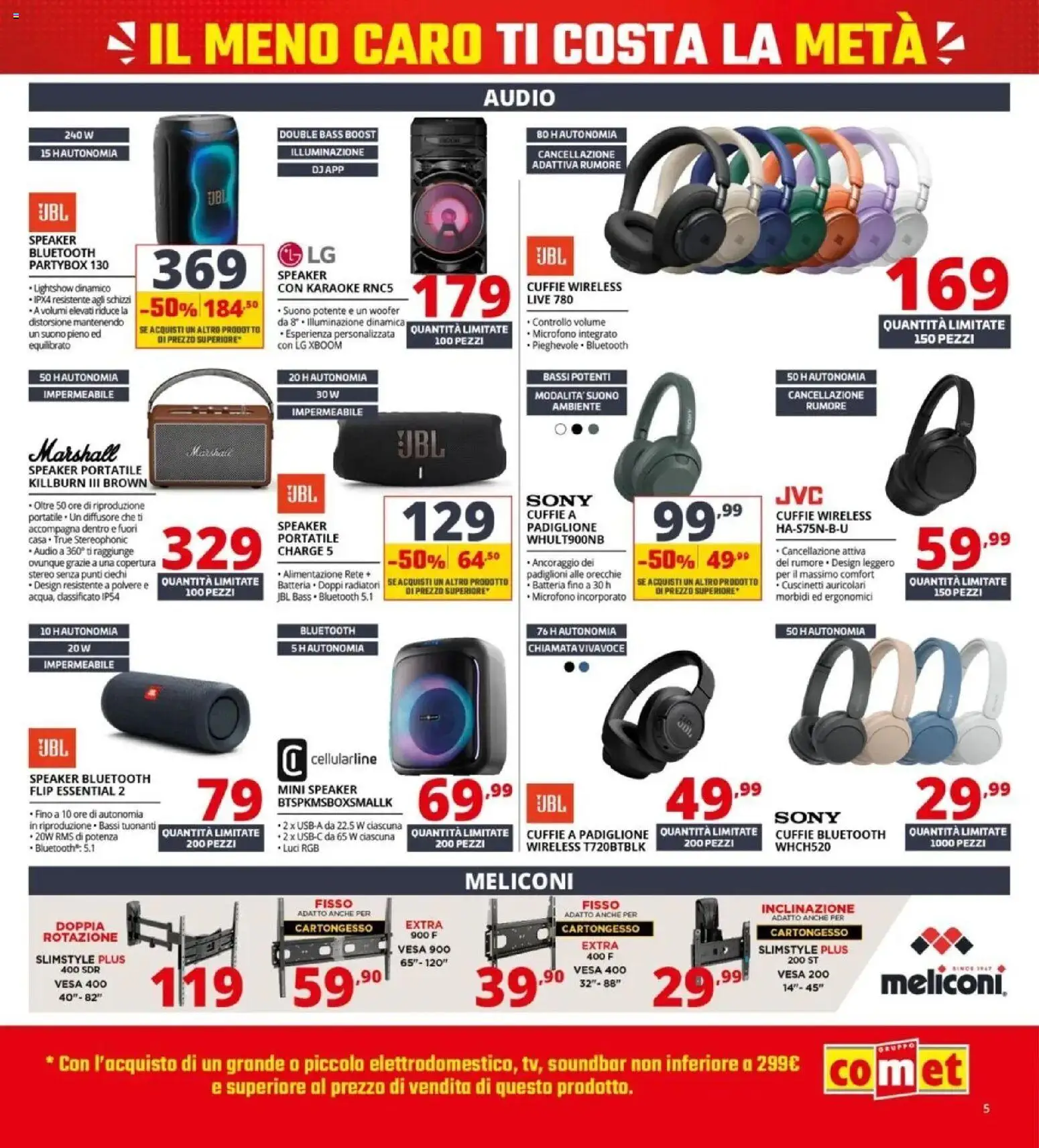 Nuovo Comet volantino dal 24/09/2026 > offerte anteprima 🛍️ | Pagina: 5 | Prodotti: Caro, Microfono, Speaker, Batteria