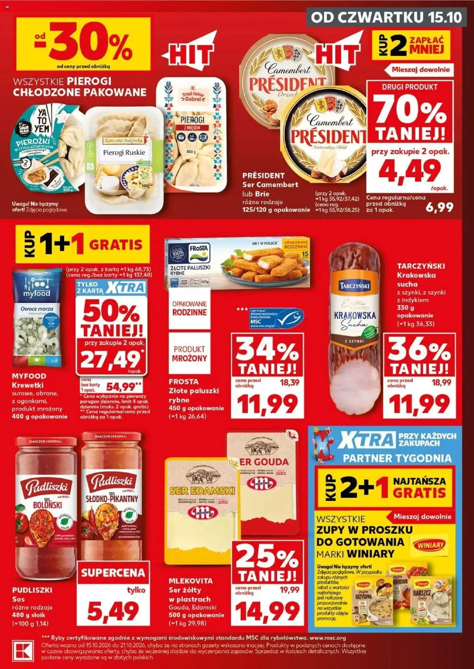 Kaufland gazetka - Mocny start od 19.10.2026 - od jutra PDF | Strona: 11 | Produkty: Paluszki rybne, Paluszki rybne frosta, Zupa grzybowa, Ryby