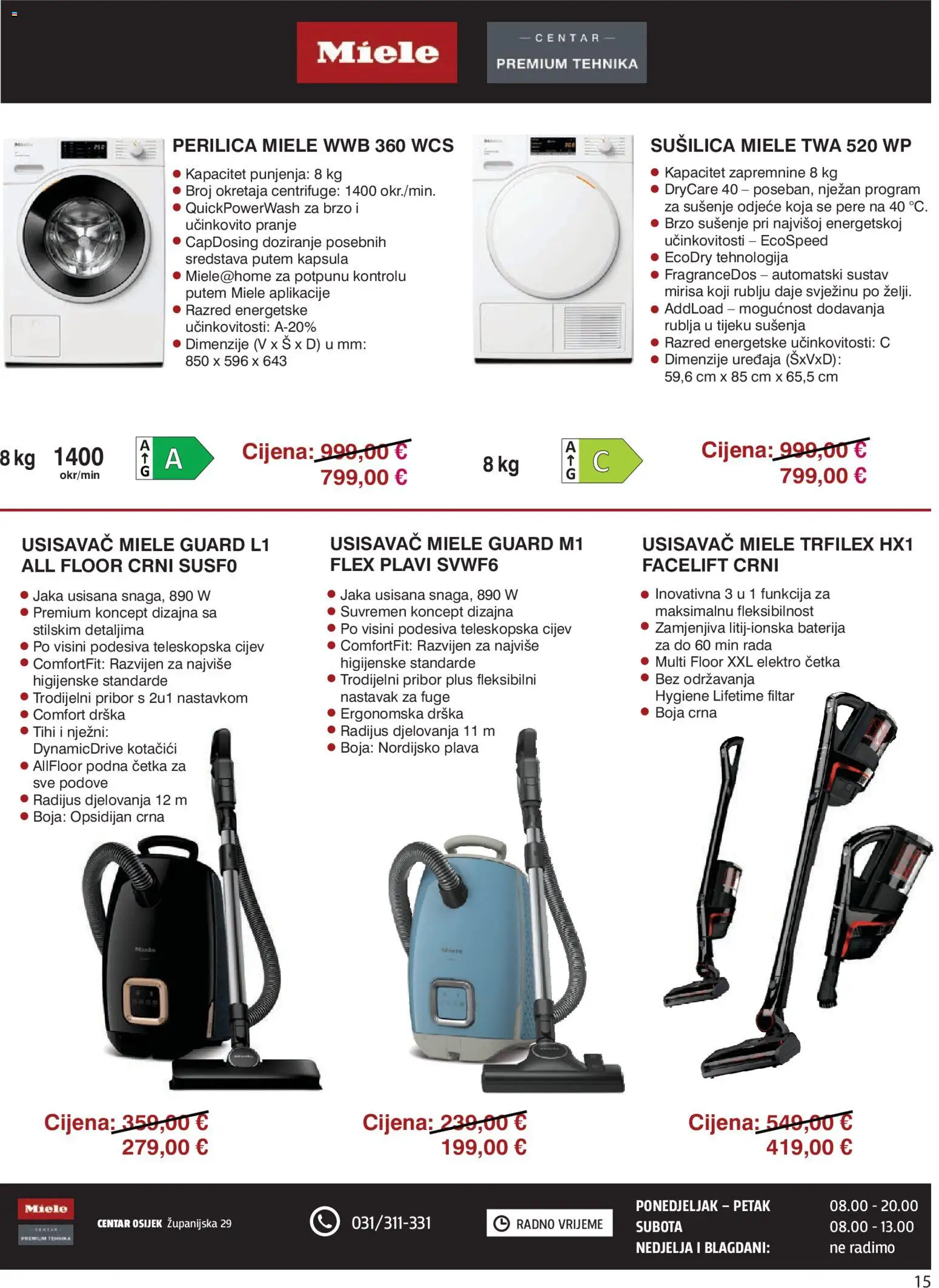 Centar Tehnike katalog | vrijedi od 04.05.2026 | Stranica: 15 | Proizvodi: Usisavač, Baterija, Četka, Sušilica