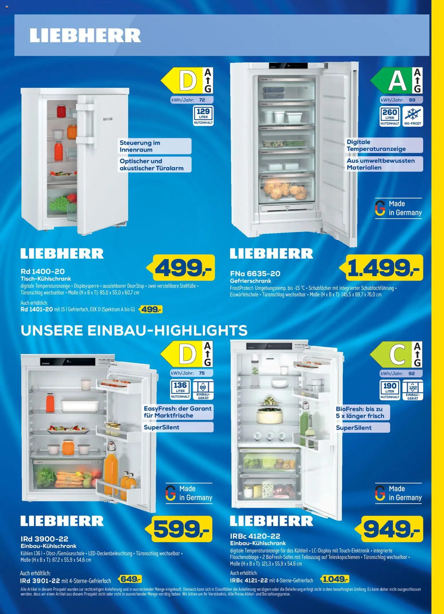 Euronics Prospekt – gültig ab 29.07.2026 | Seite: 15 | Produkte: Liebherr, Gefrierschrank