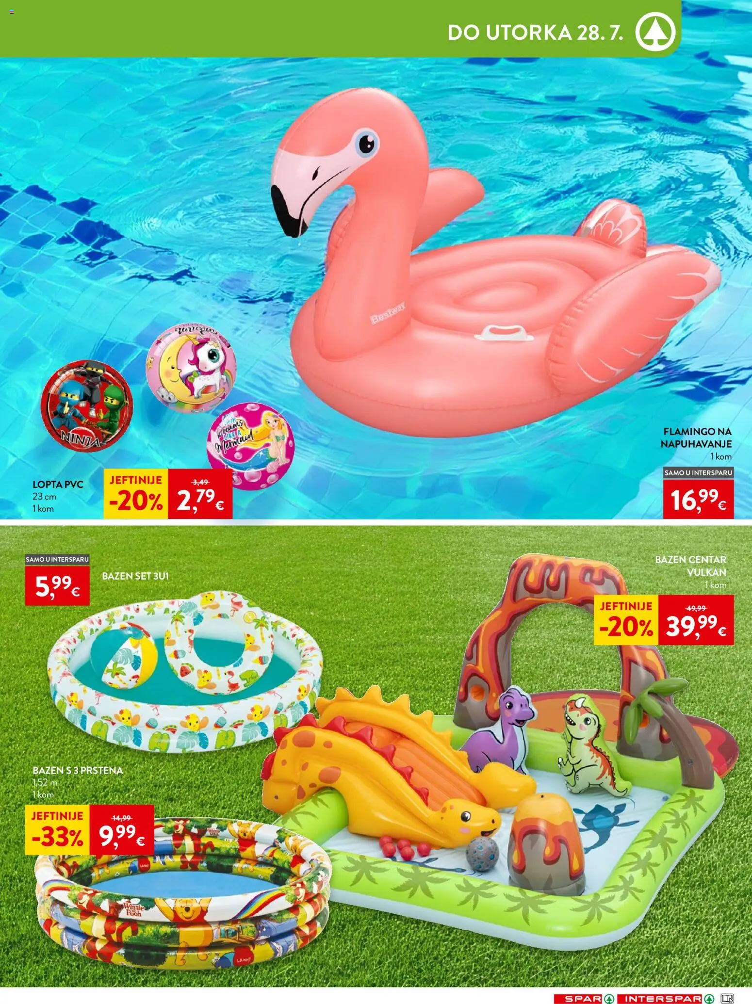 Spar katalog | vrijedi od 15.07.2026 | Stranica: 29 | Proizvodi: Bazen, Lopta
