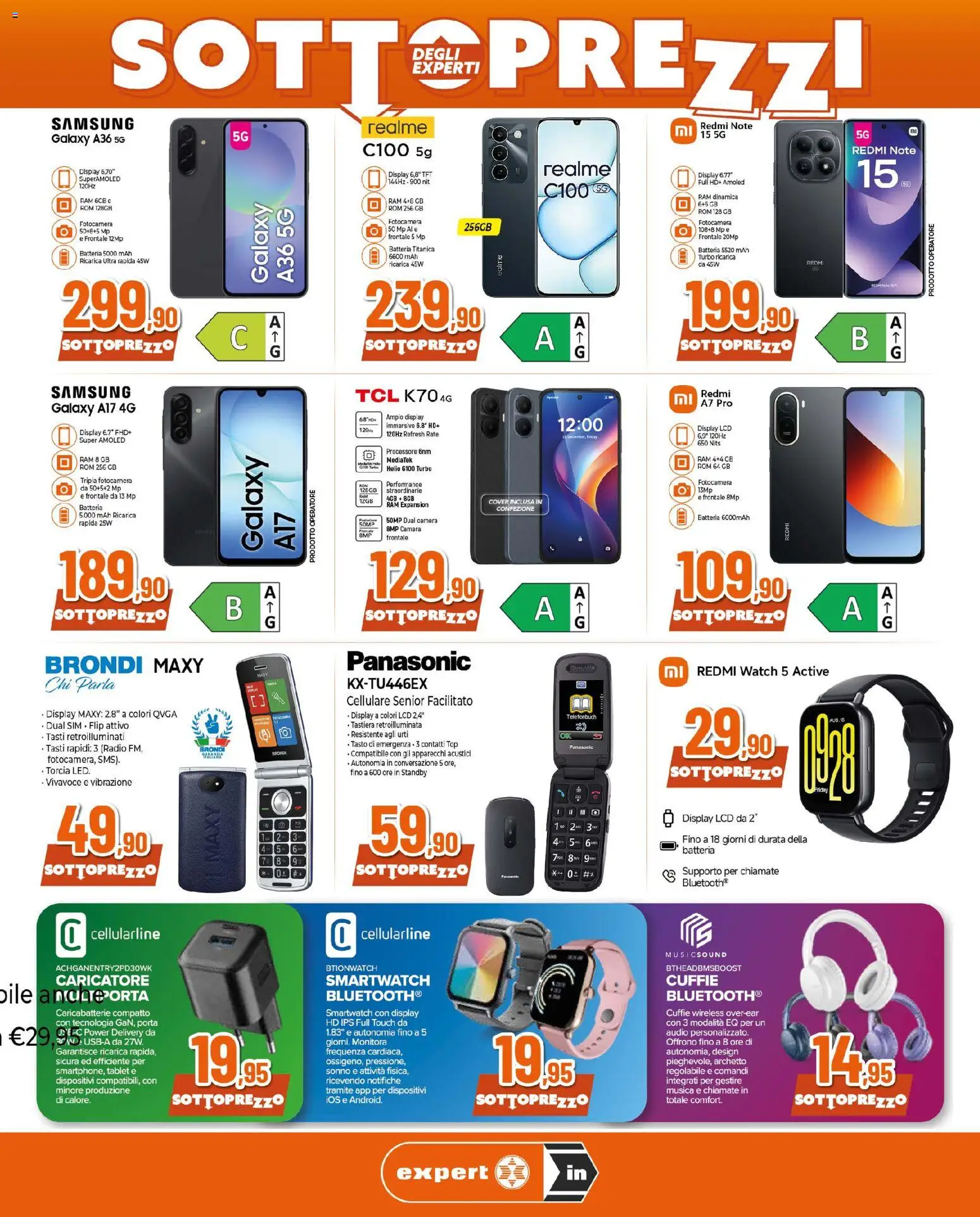 Volantino Ipercoop del 16/07/2026 | Pagina: 3 | Prodotti: Top, Cuffie, Smartwatch, Samsung