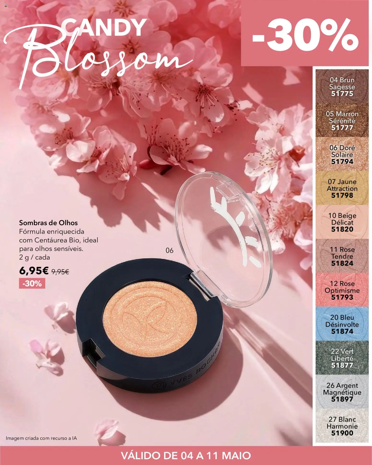 Yves Rocher Candy blossom  │ válido de 04.05.2026 | Página: 10 | Produtos: Sombras de olhos, Sombras