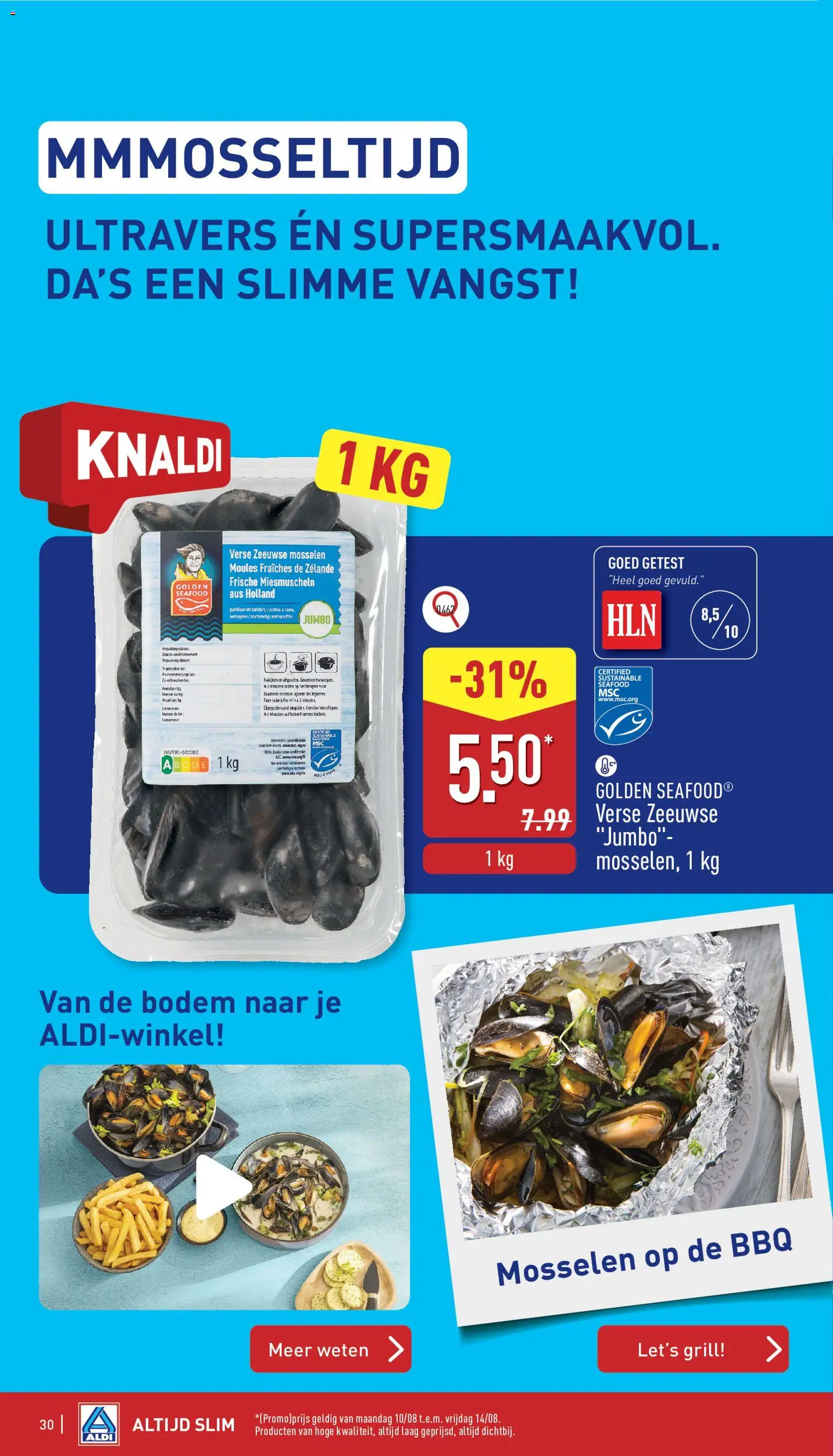 {H1} | Pagina: 30 | Producten: Mosselen, Grill, Bol